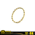 Cincin Emas 8K Type 1626 Twist HK GOLD