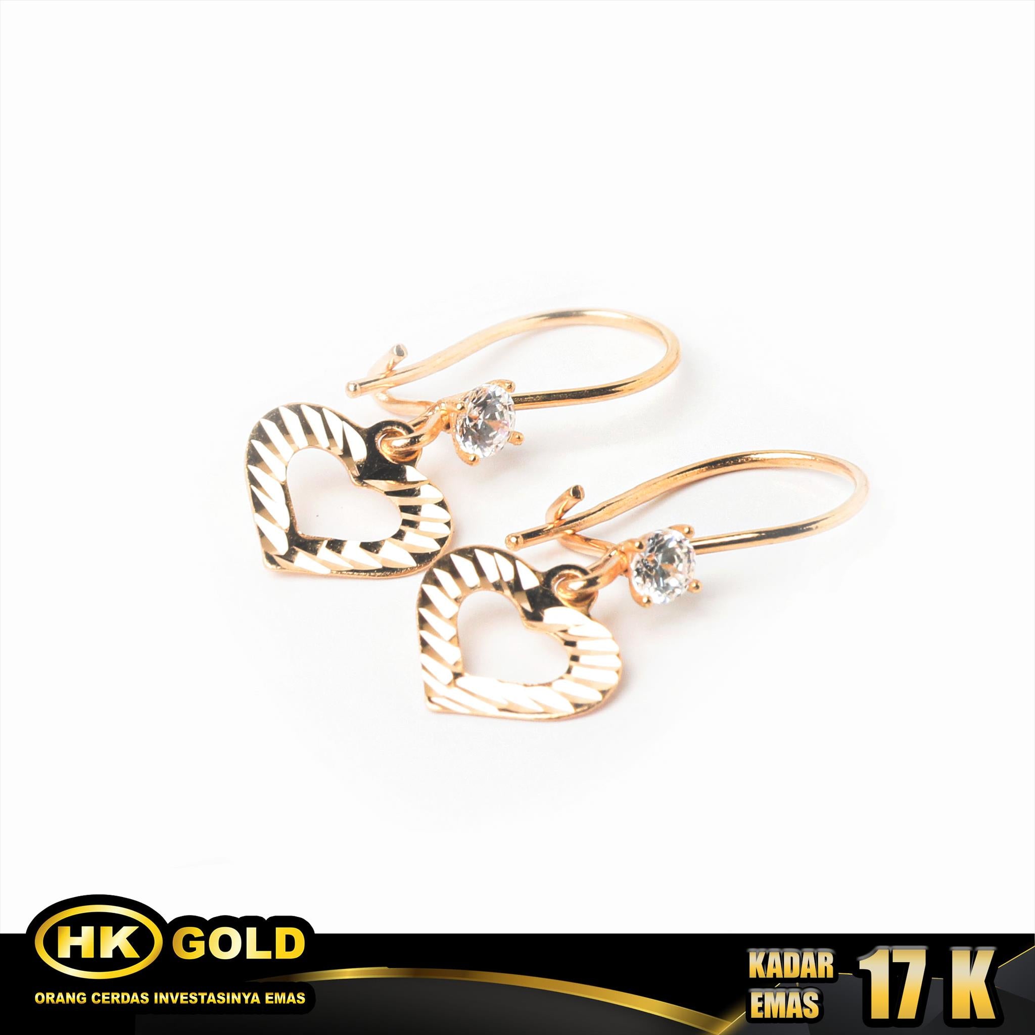 Anting Emas 17K Type 179 HK GOLD