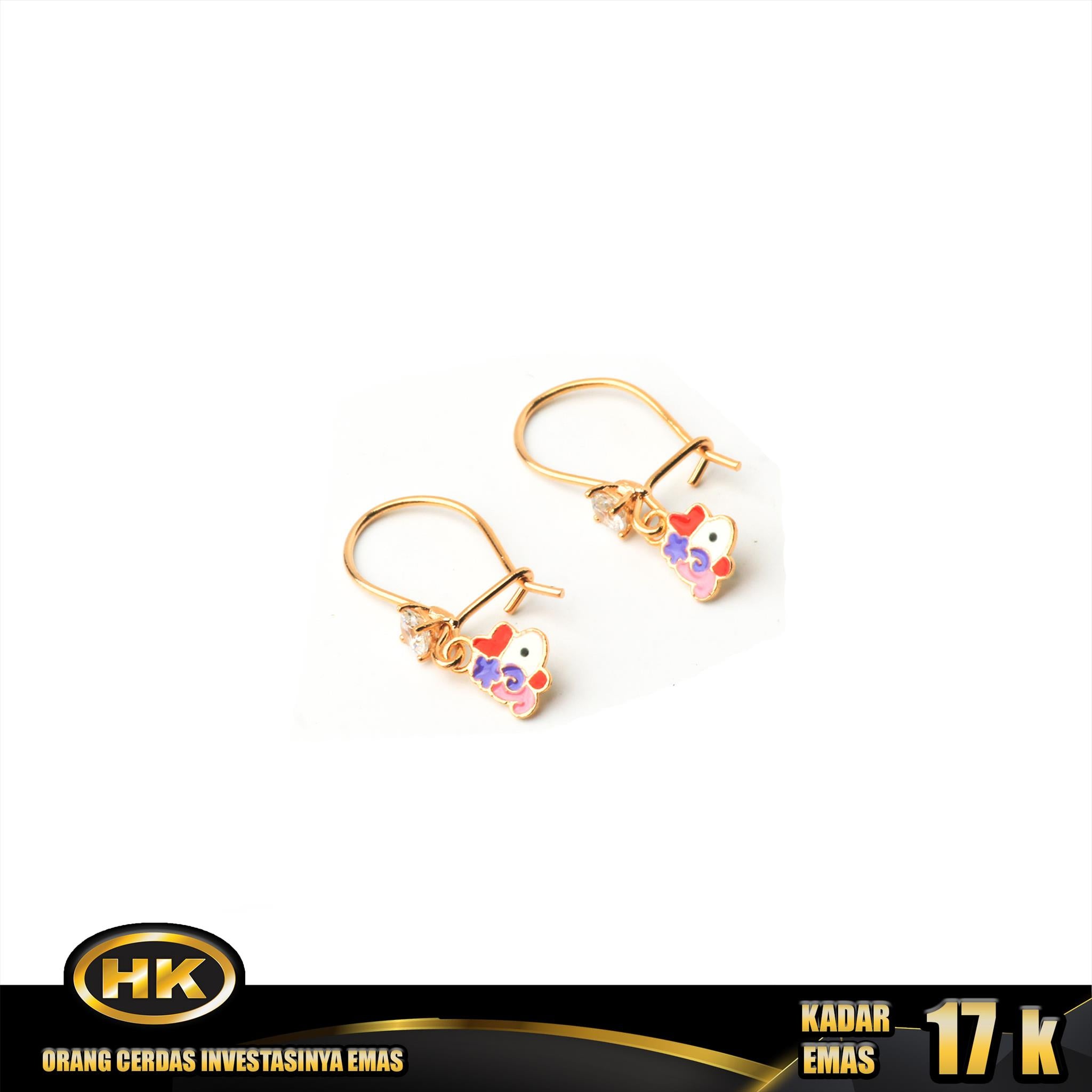 HK MUSTIKA - ANTING EMAS 17K - Type 137