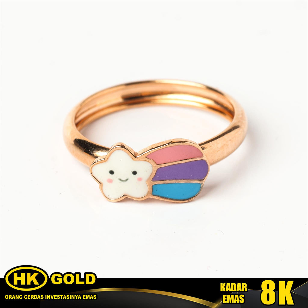 Cincin Emas 8K Wanita Anak Type 2016 HK GOLD