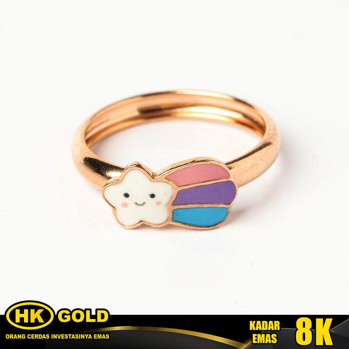 Cincin Emas 8K Wanita Anak Type 2016 HK GOLD