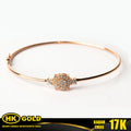 Gelang Emas 17K Bangle Wanita Type 1266 HK GOLD
