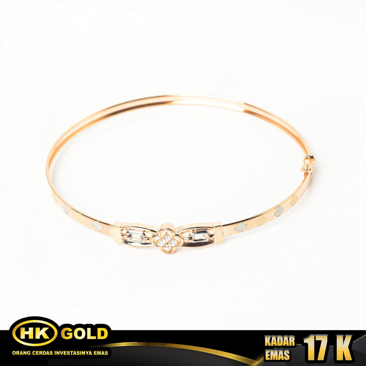 Gelang Emas 17K Type 956 HK GOLD