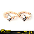 Anting Emas 8K Jepit Klip Wanita Type 383 HK GOLD
