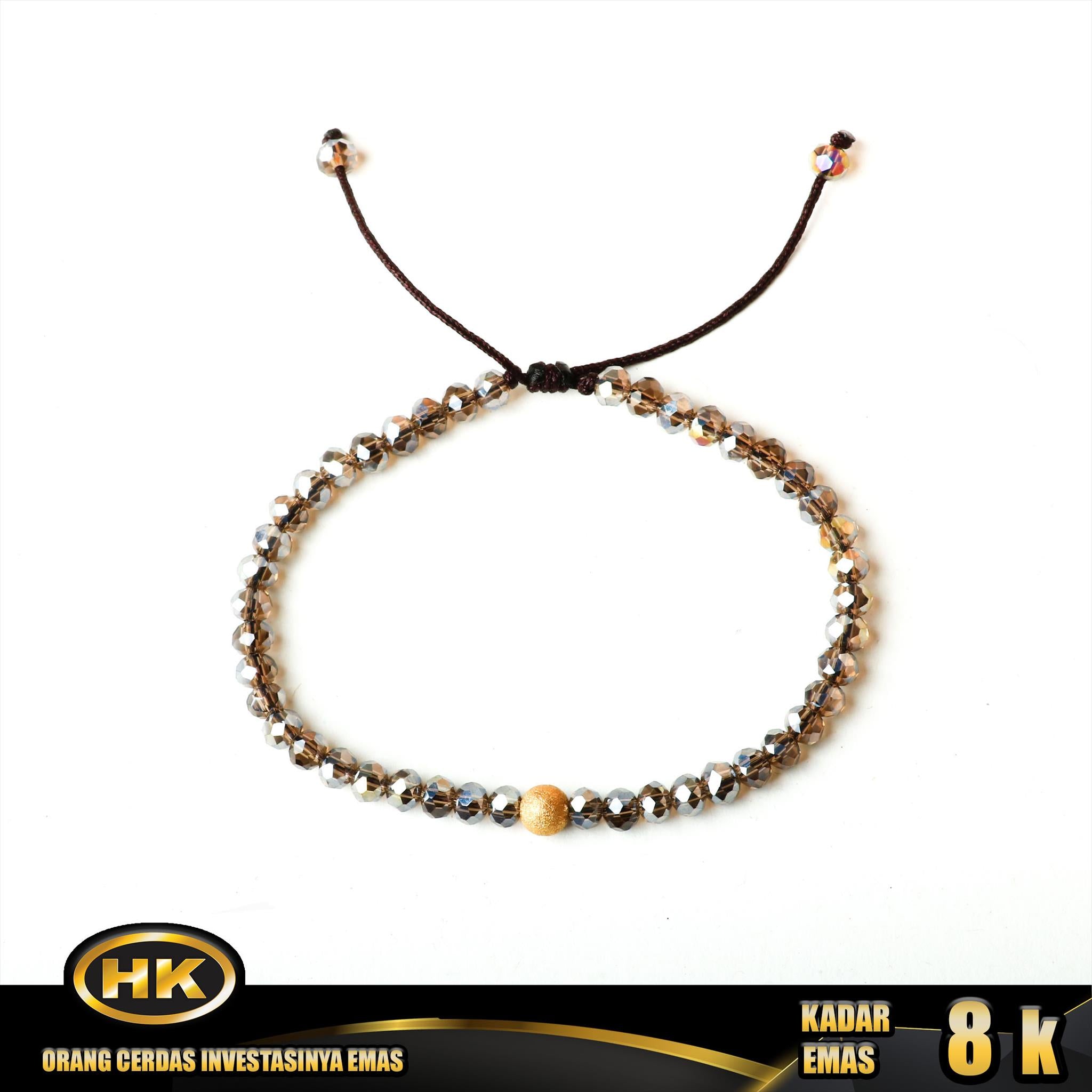 HK Mustika Gold - Gelang Emas  8K - Type 680 Godiva Glitter