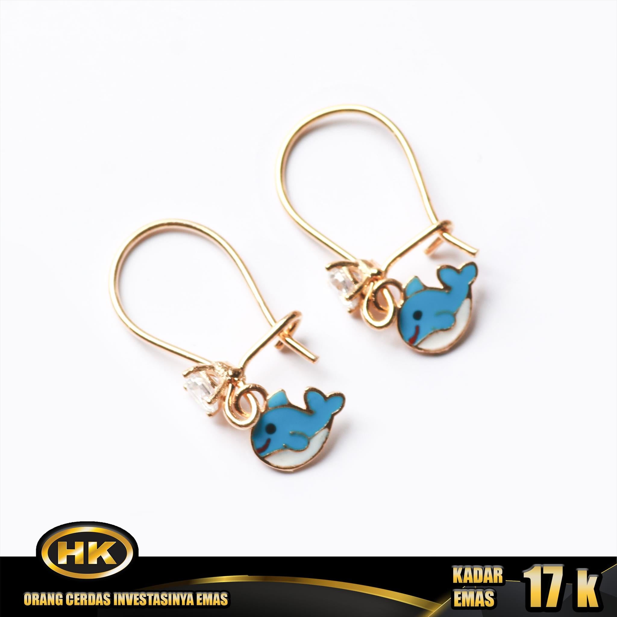 HK Mustika Gold - Anting Emas 17K - Type 127 ANAK