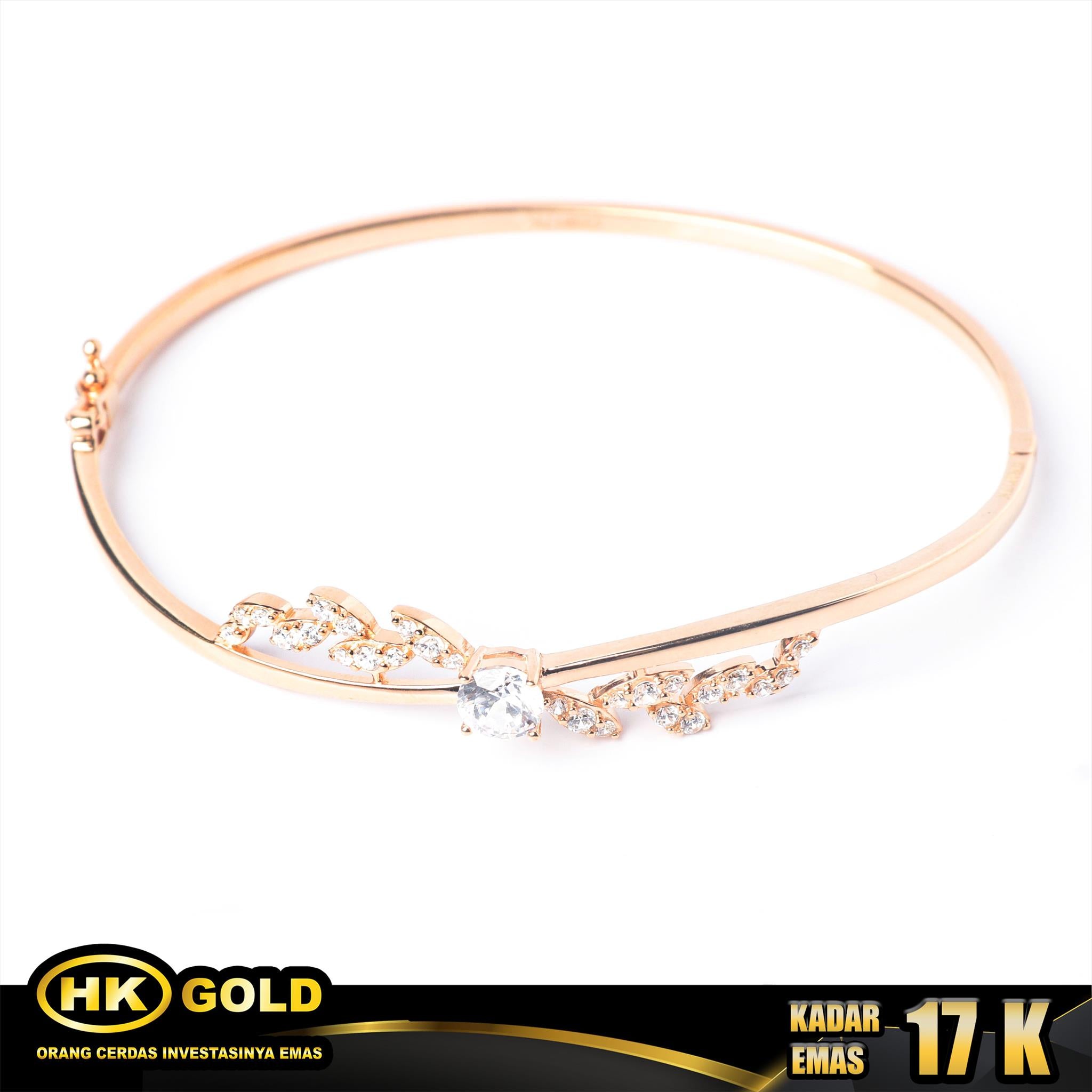 Gelang Emas 17K Type 1063 HK GOLD