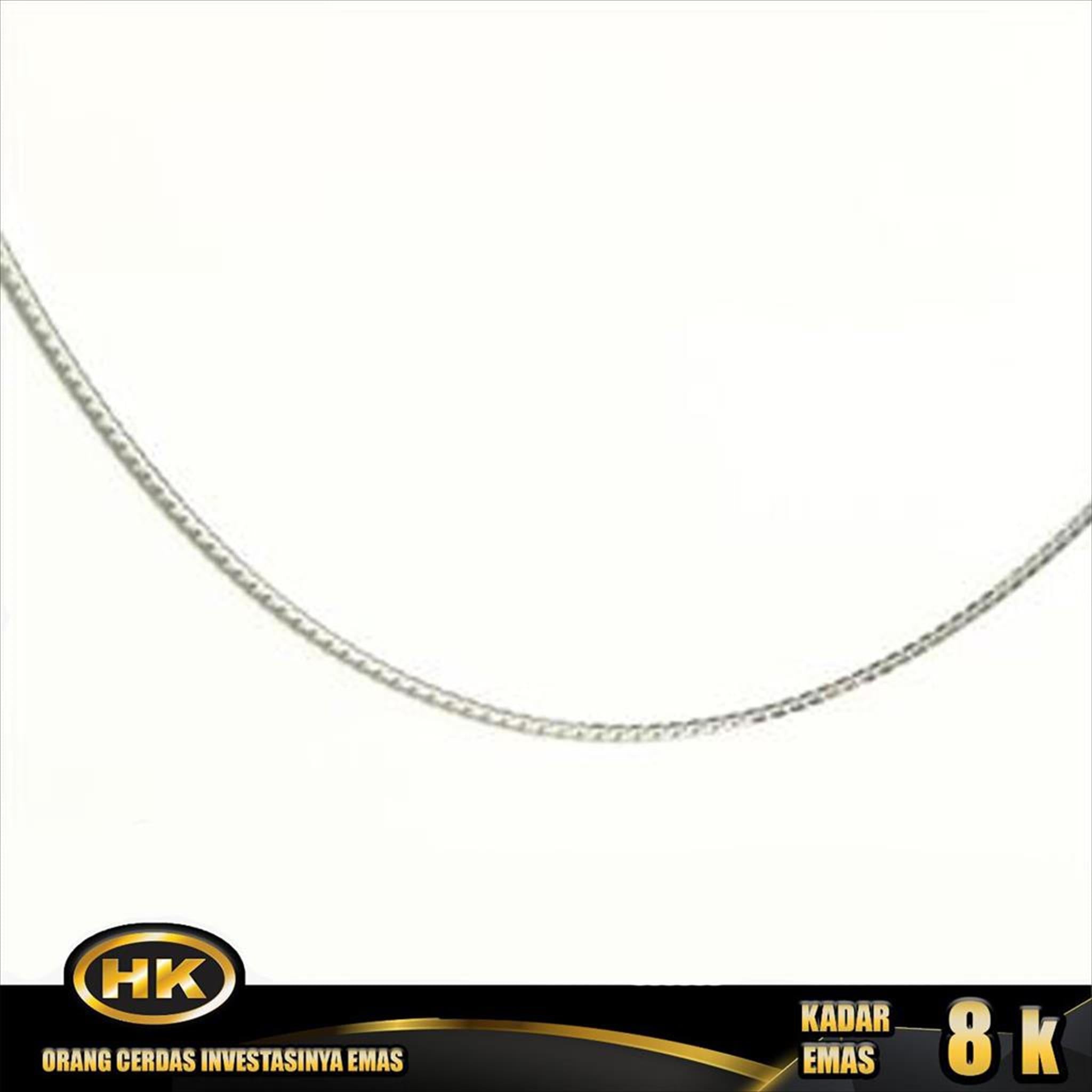 Kalung Emas 8K - Italy Santa  White - HK Gold