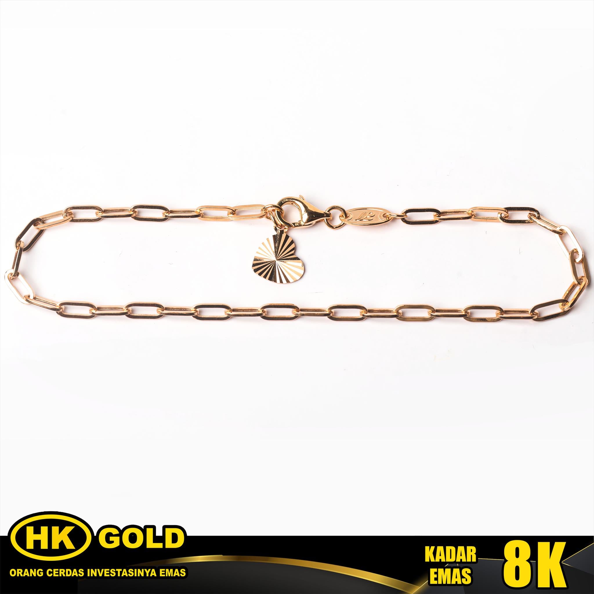 Gelang Emas 8K Bracelet Wanita Type 2460 HK GOLD