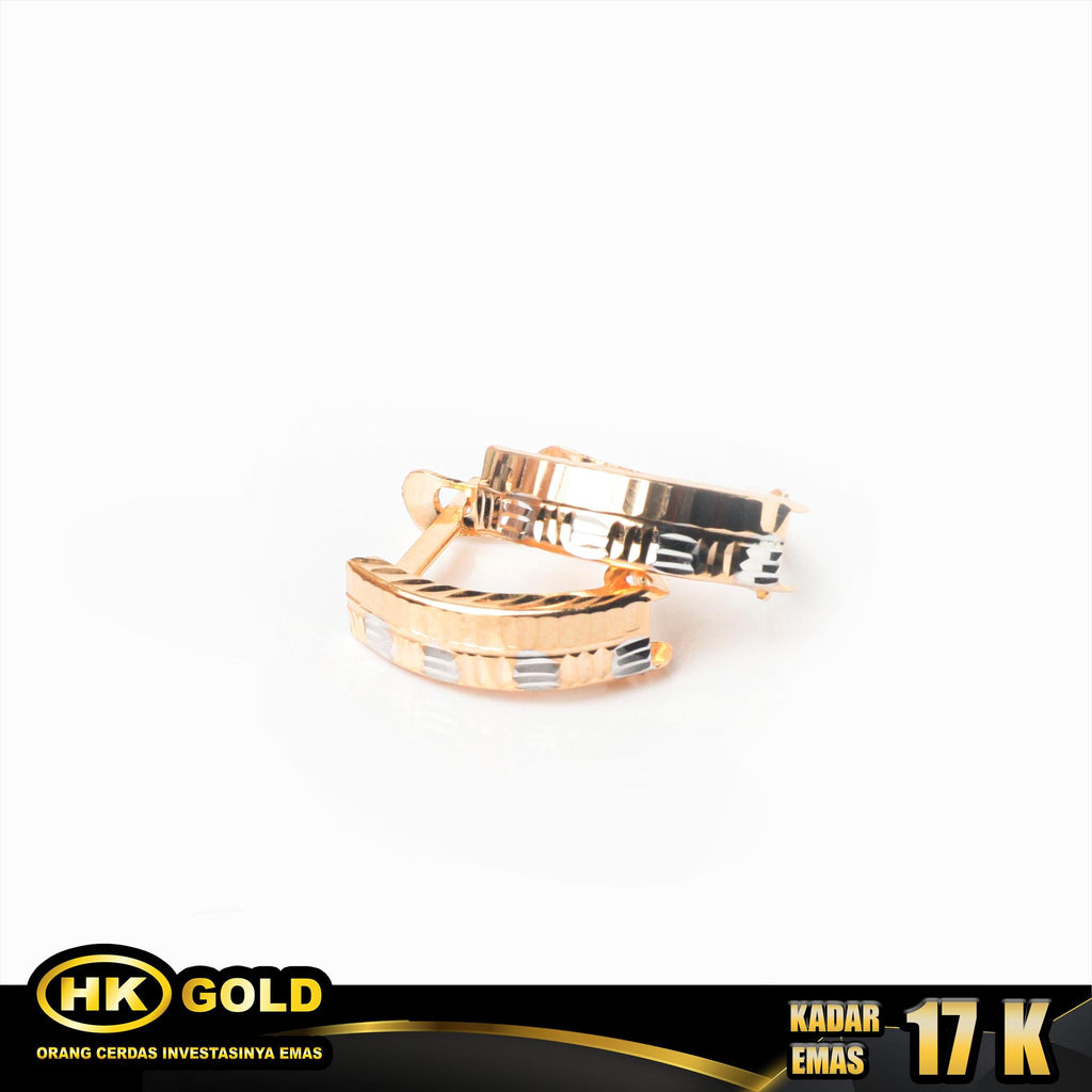 Anting Emas 17K Type 181 Medan HK GOLD