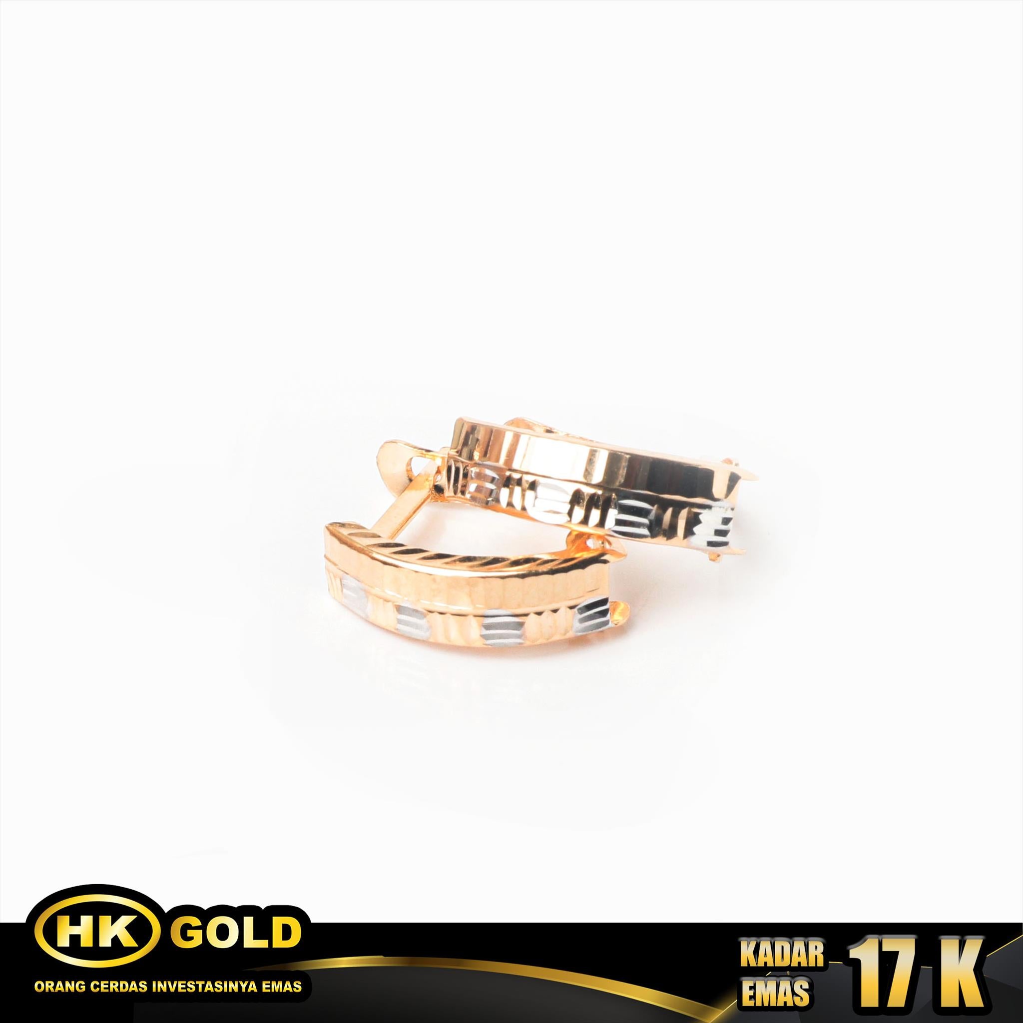 Anting Emas 17K Type 181 Medan HK GOLD