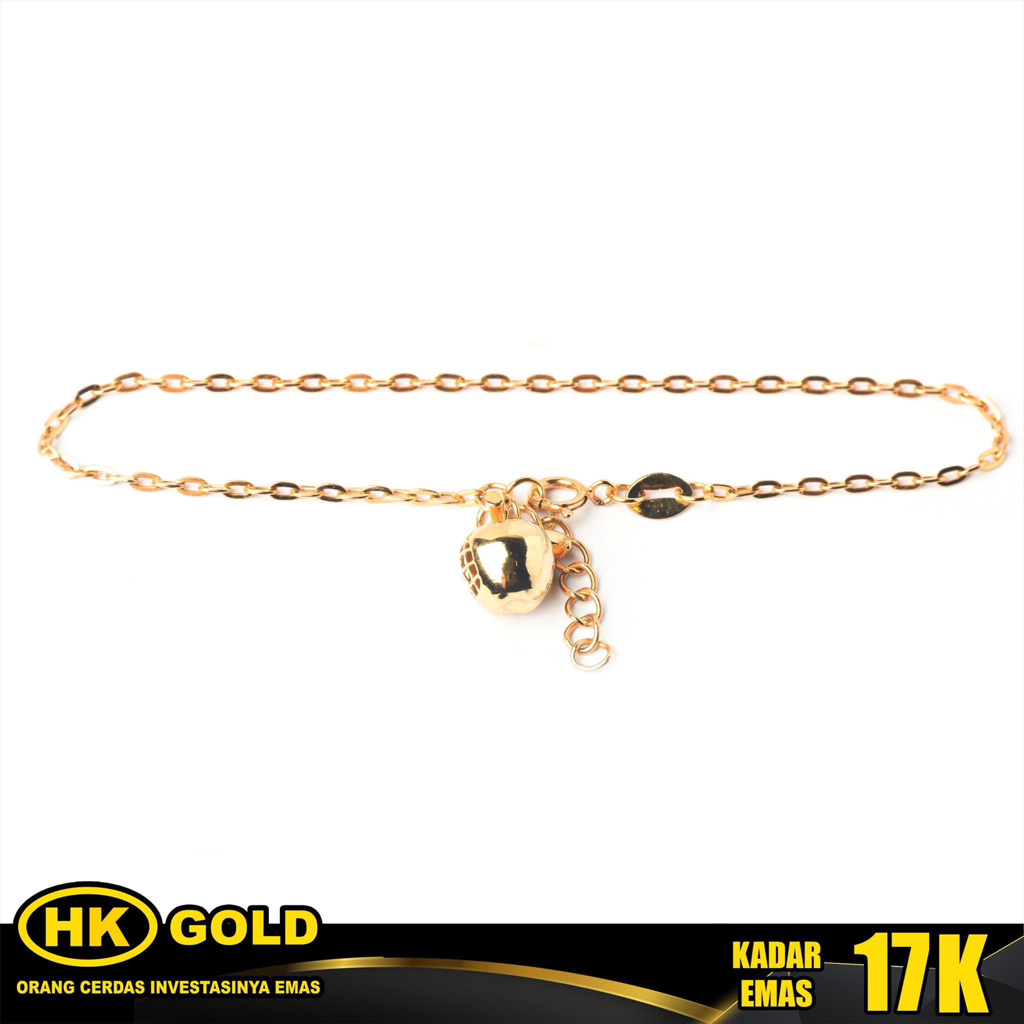 Gelang Emas 17K Bracelet Wanita Type 1205 HK GOLD