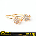 Anting Emas 17K Kait Wanita Type 261 HK GOLD