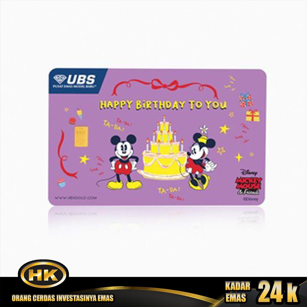 Logam Mulia 24K -0.100 Gr SNI DISNEY SERIES - HK Gold