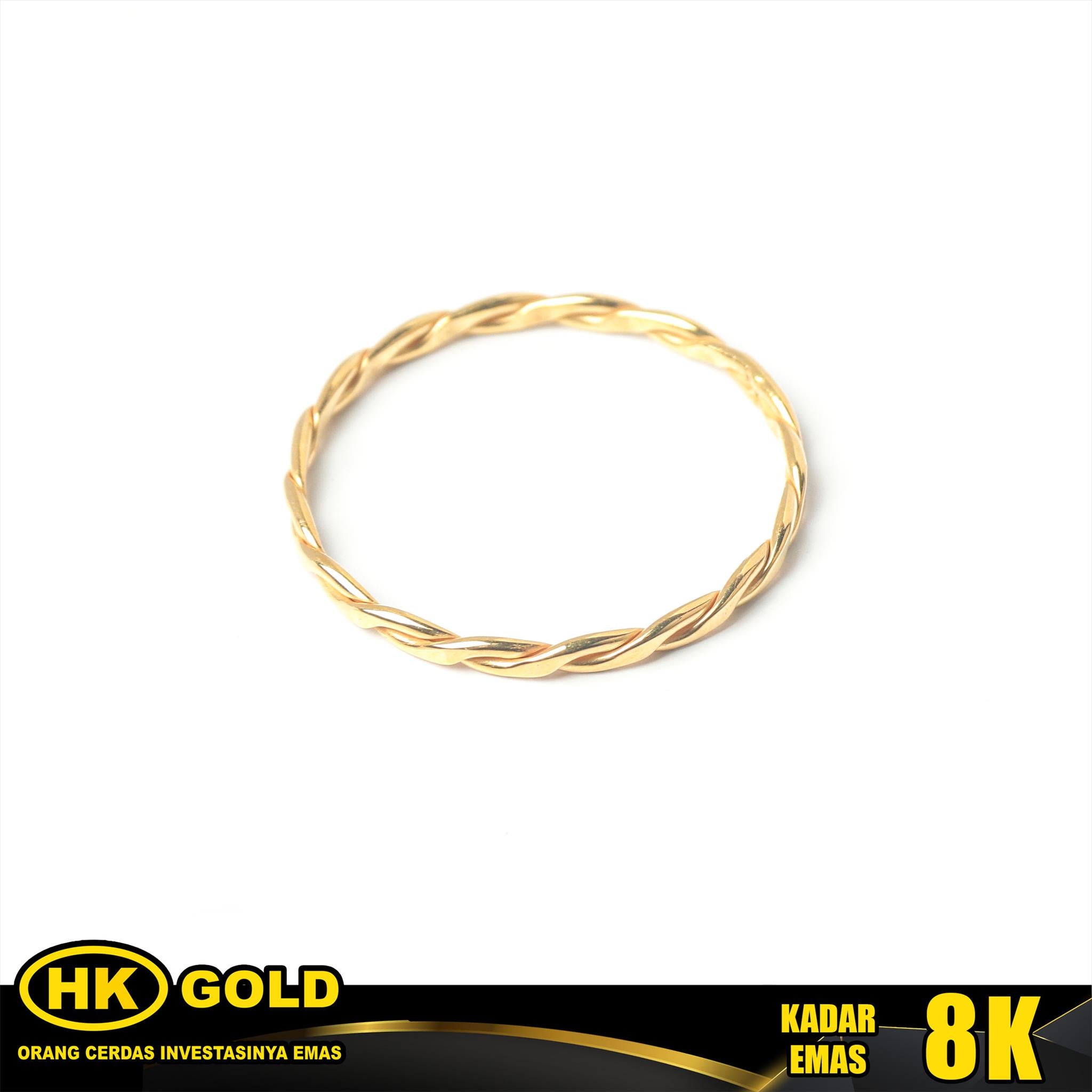 Cincin Emas 8K Type 1612 Dainty HK GOLD