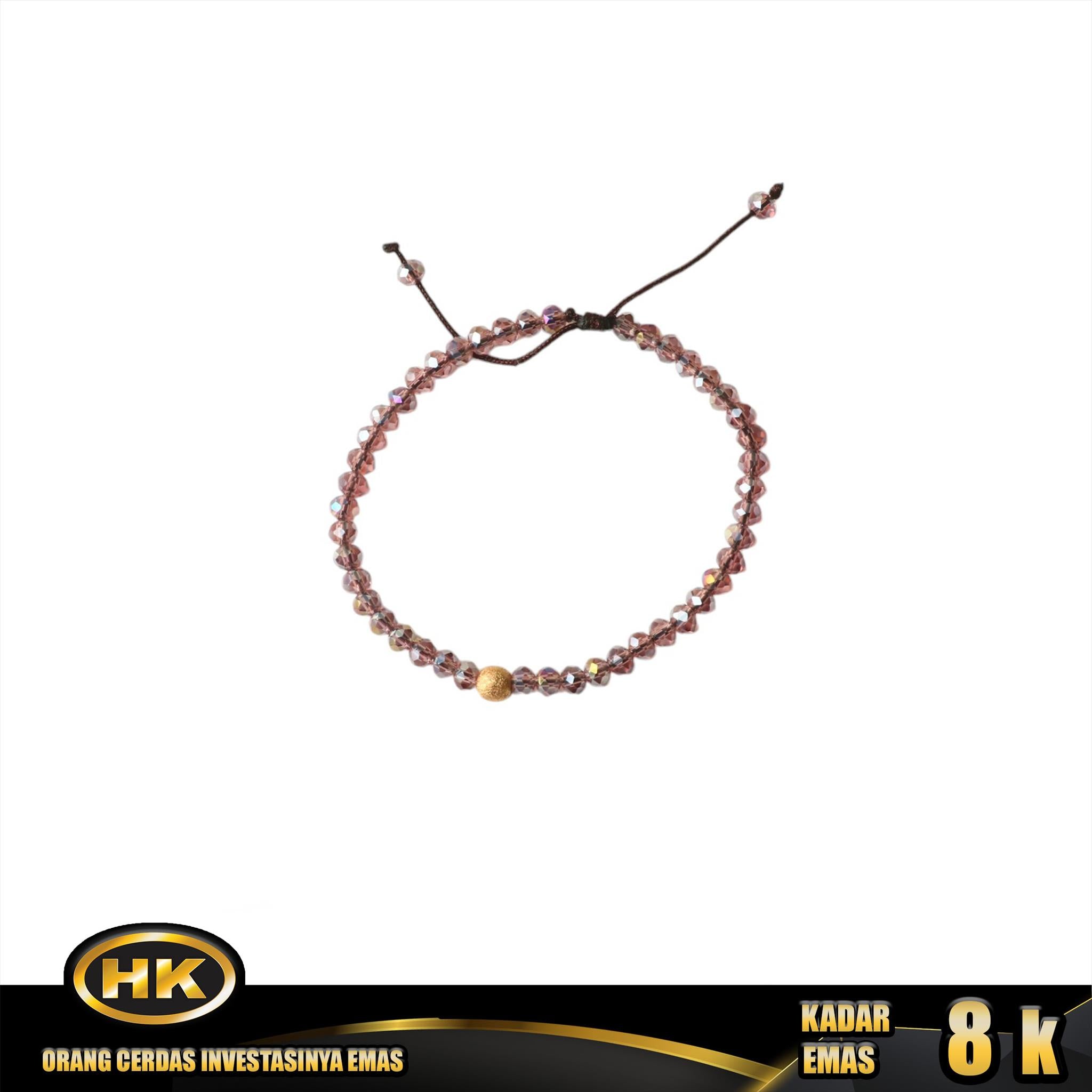HK Mustika Gold - Gelang Emas  8K - Type 680 Godiva Glitter