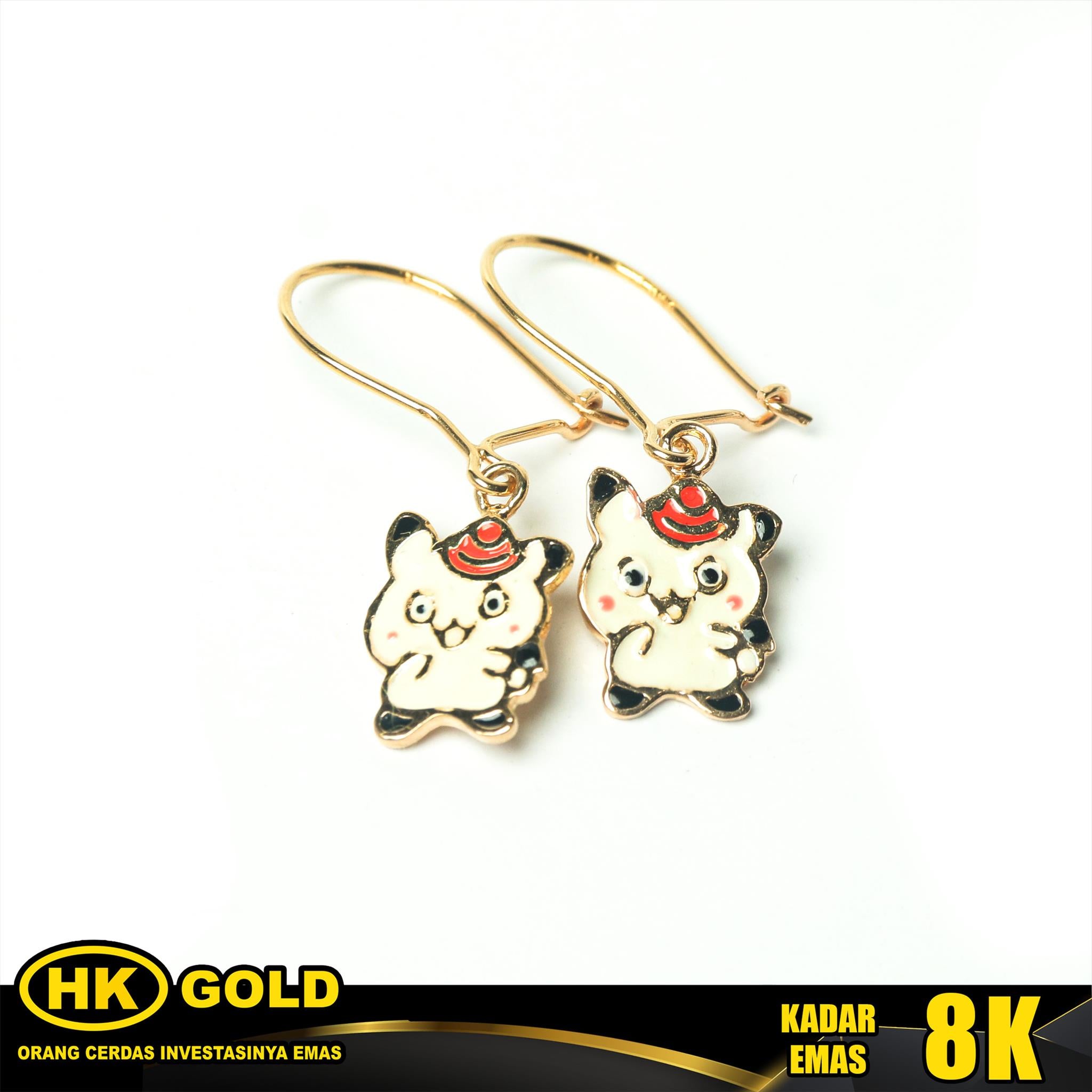 Anting Emas 8K Type 322 HK GOLD