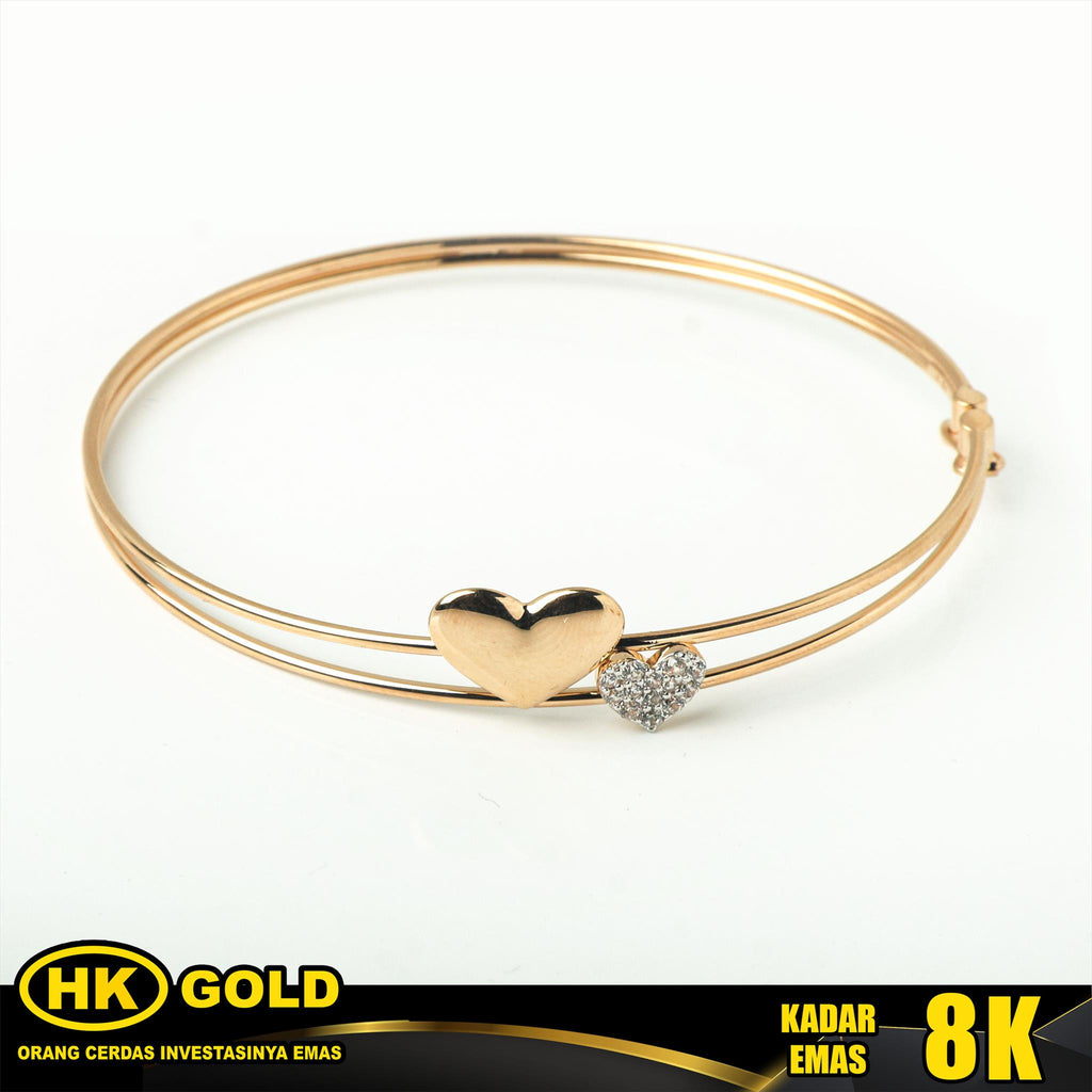 Gelang Emas 8K Bangle Wanita Type 2285 HK GOLD