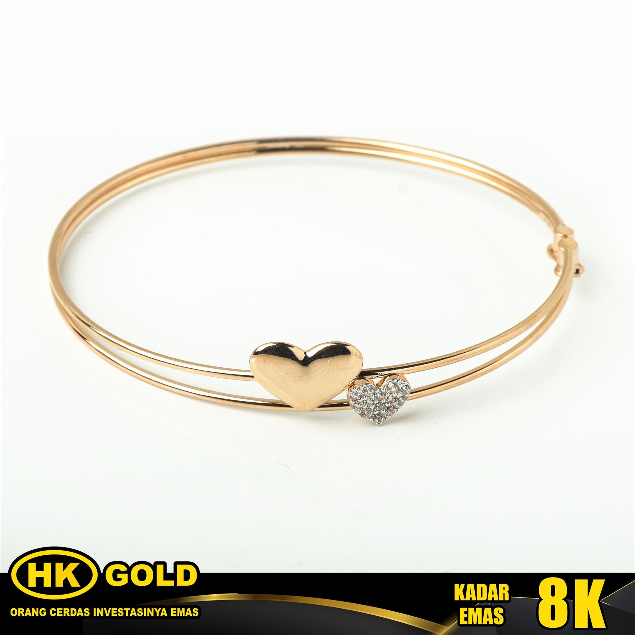 Gelang Emas 8K Bangle Wanita Type 2285 HK GOLD