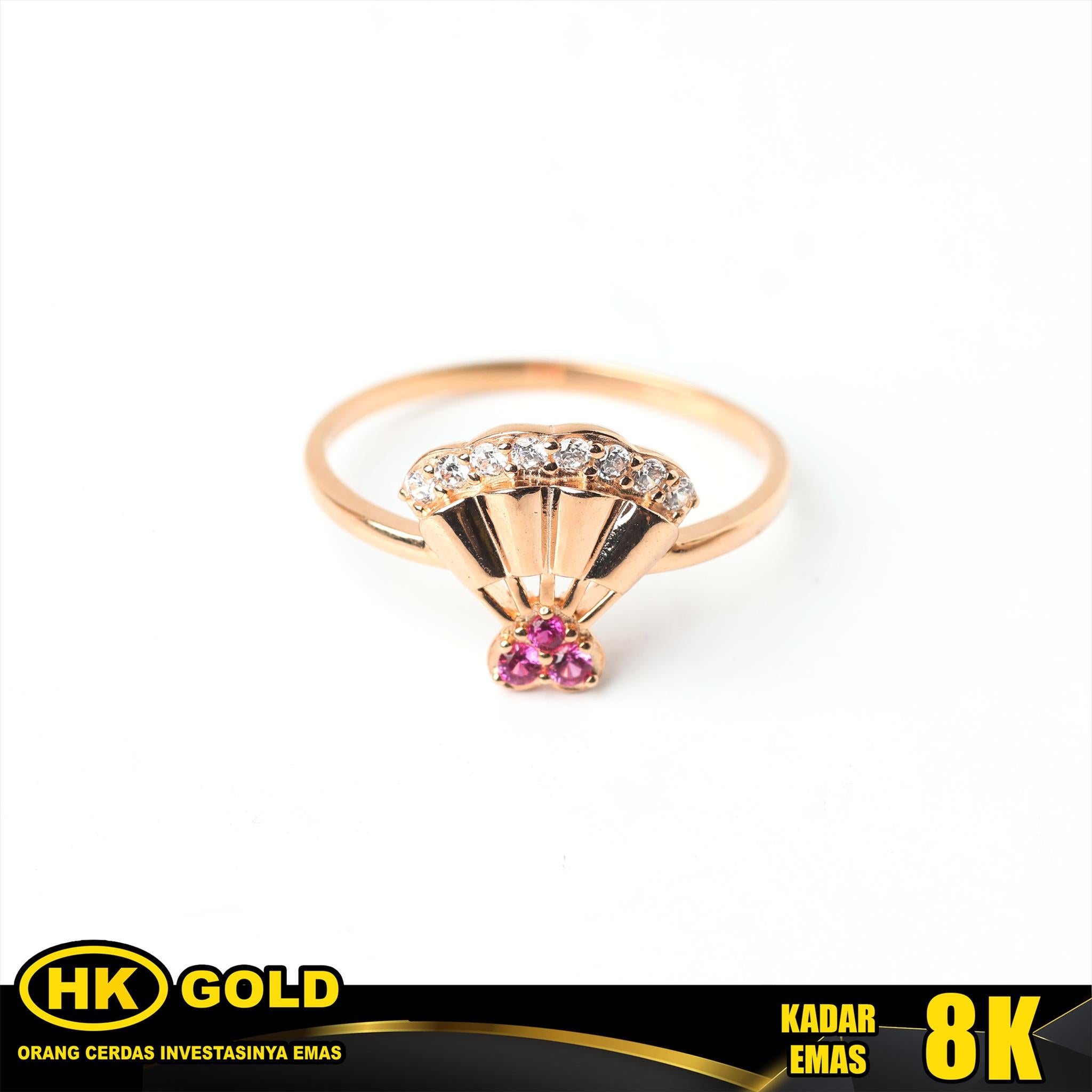 Cincin Emas 8K Wanita Type 1895 HK GOLD