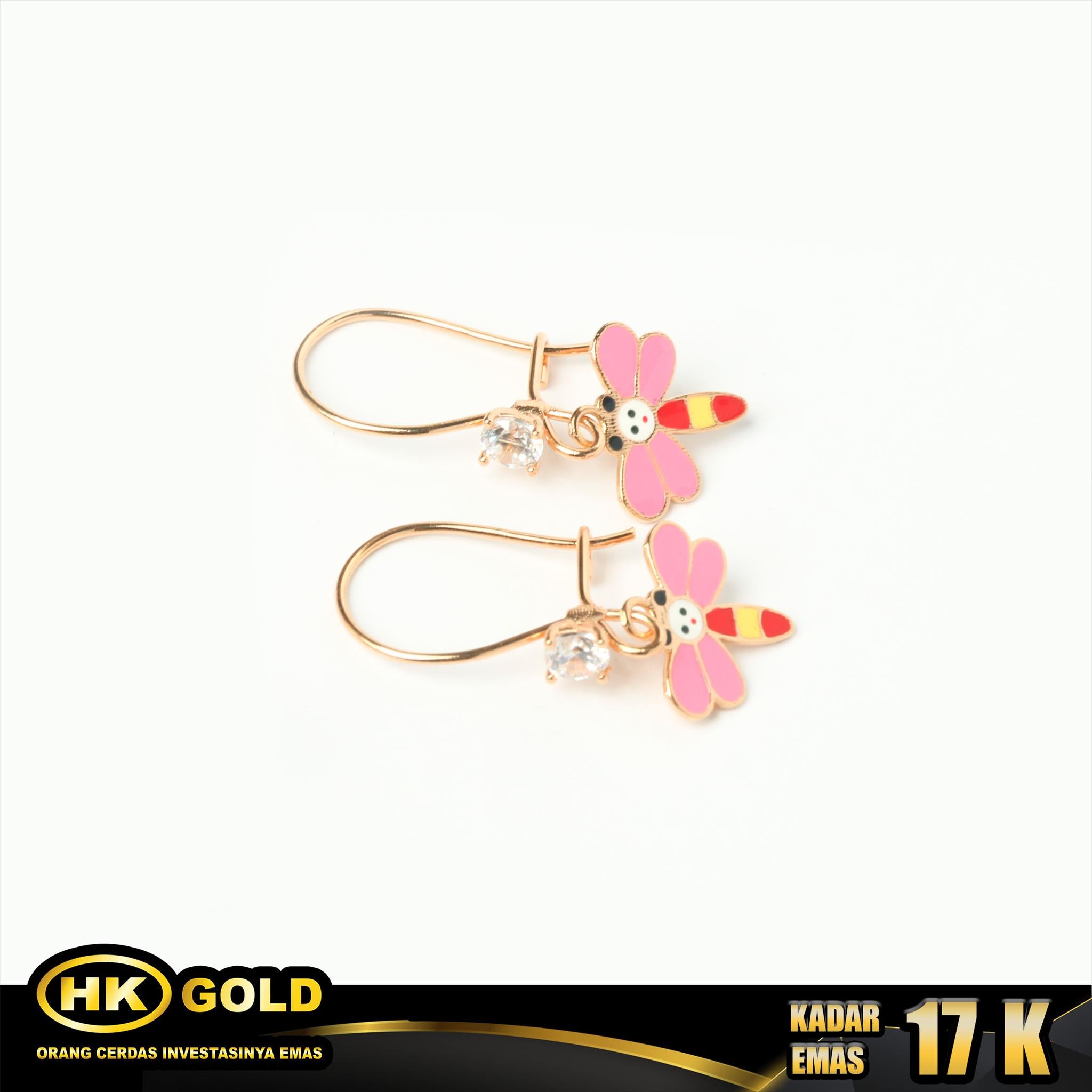 HK MUSTIKA - ANTING EMAS  17K - Type 152
