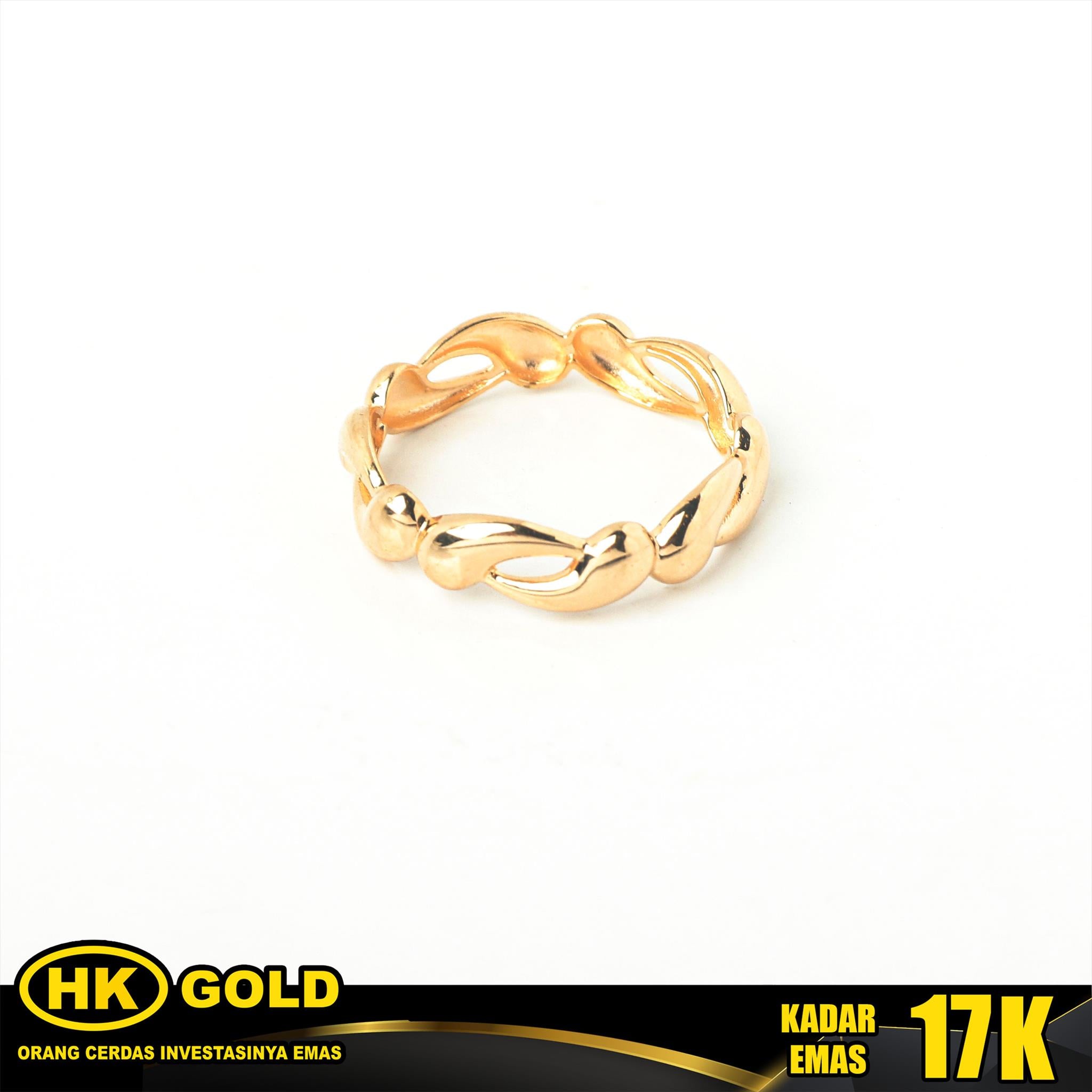 Cincin Emas 17K Wanita Type 1060 HK GOLD