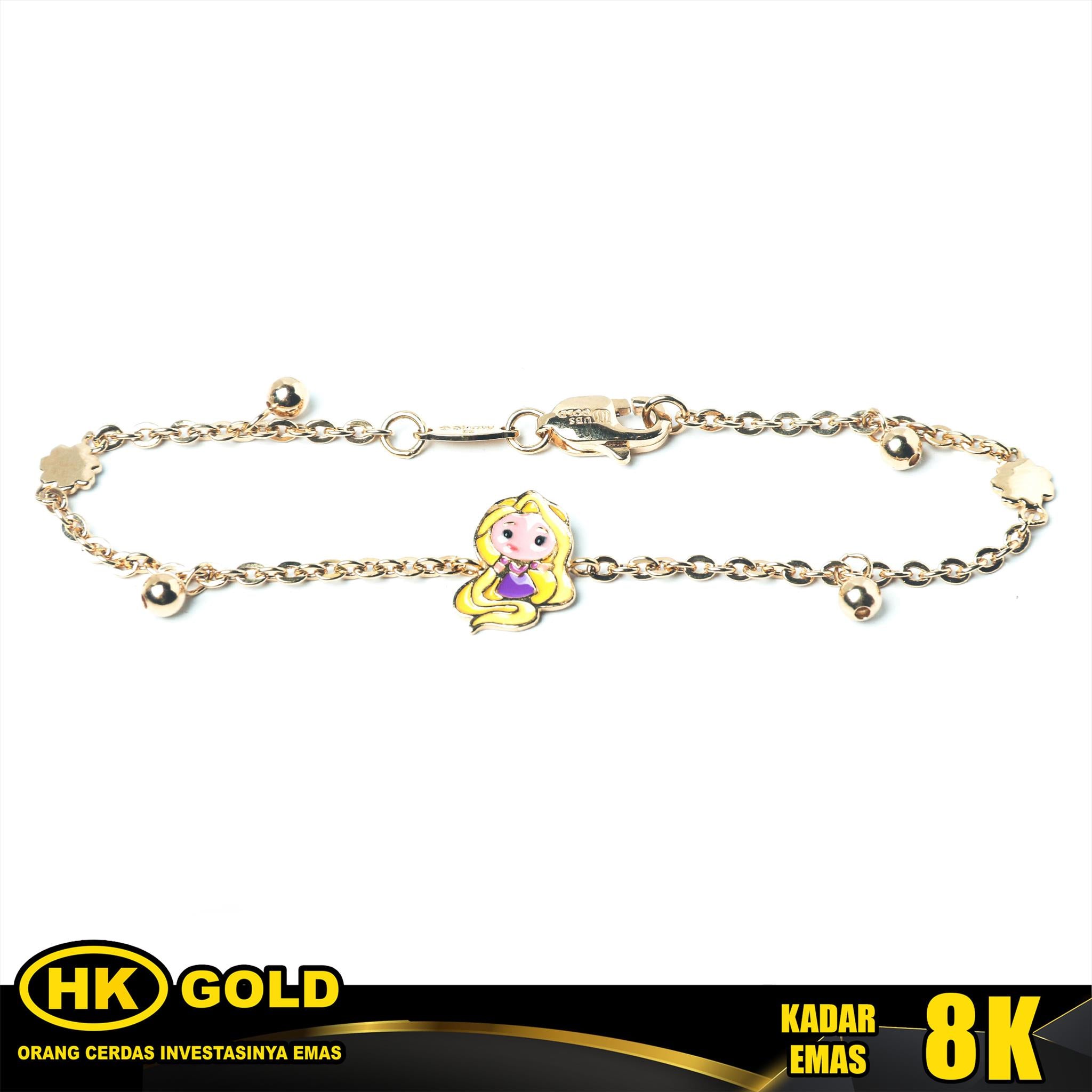 Gelang Emas 8K Type 2109 Anak HK GOLD
