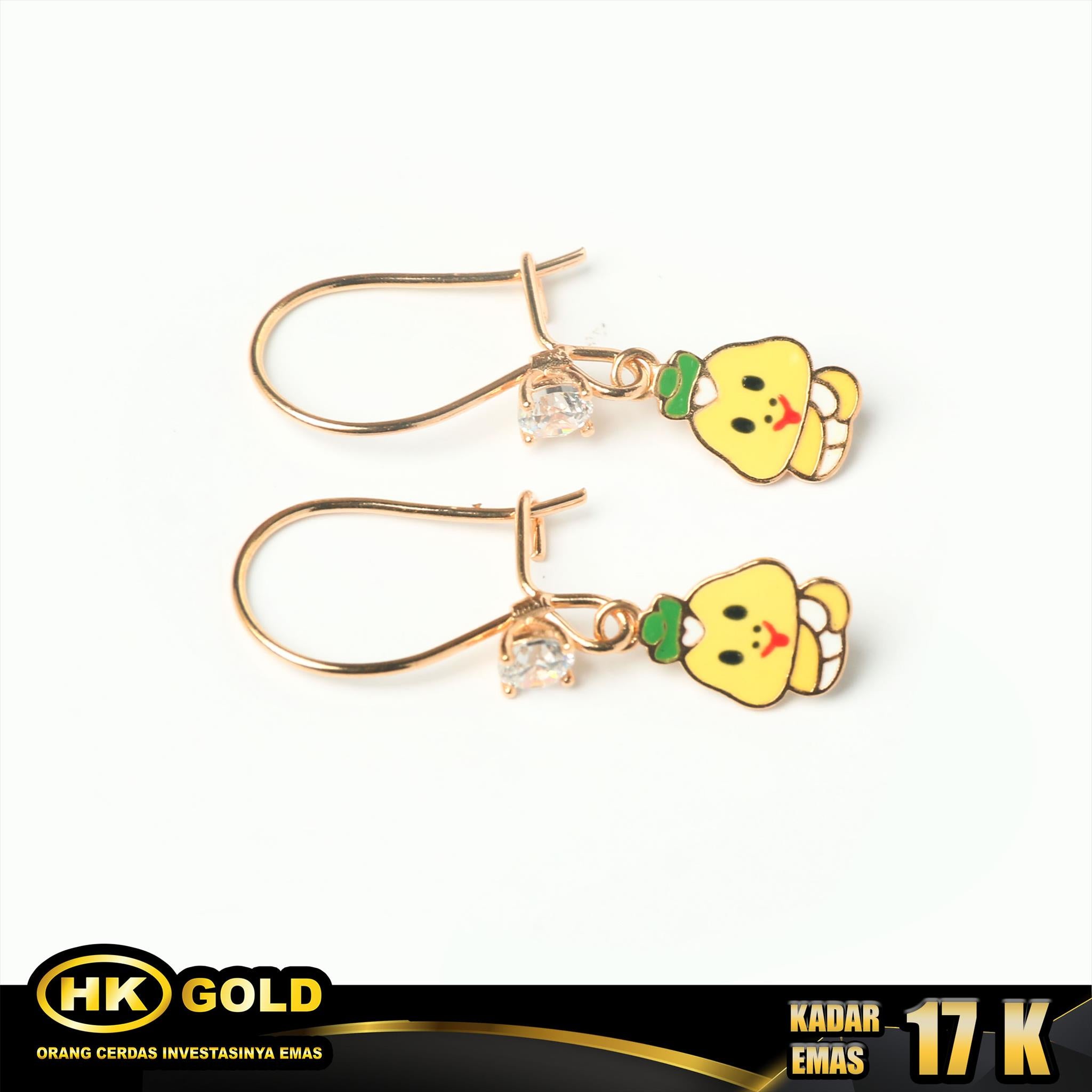 HK MUSTIKA - ANTING EMAS  17K - Type 152