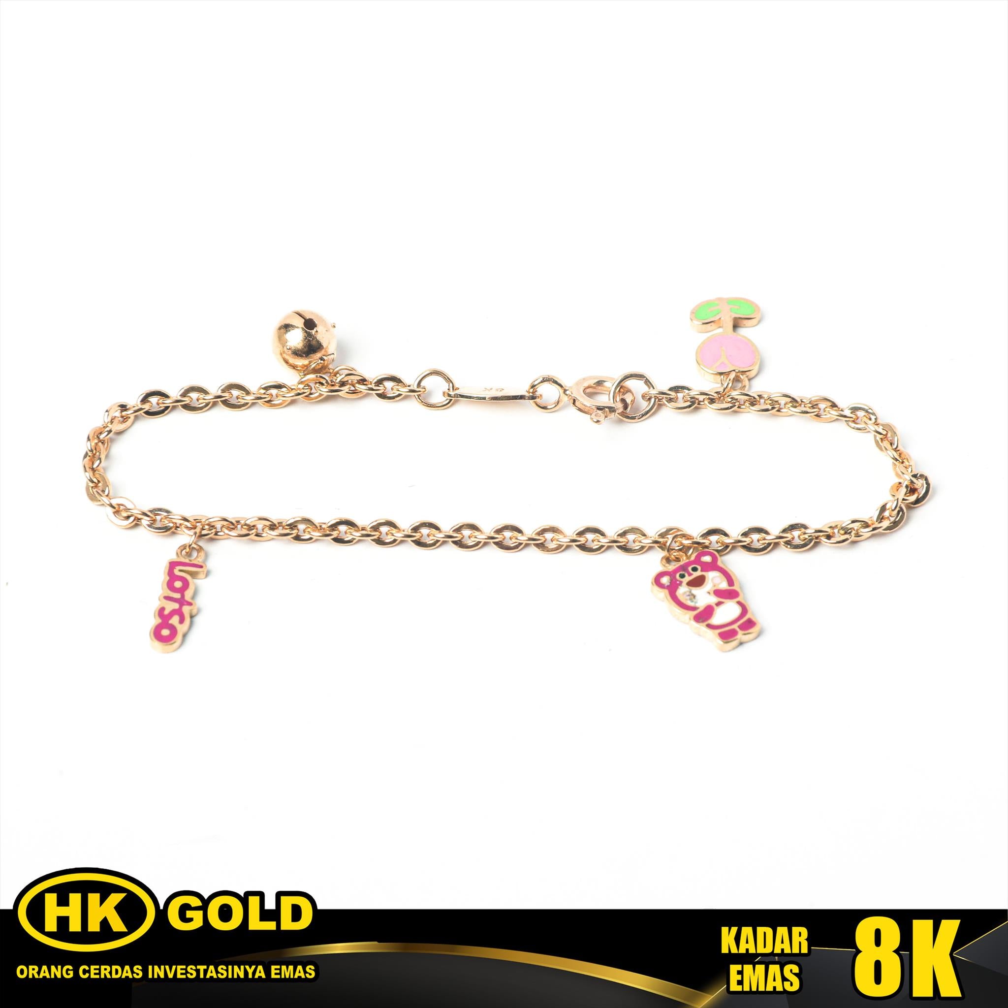 Gelang Emas 8K Type 2070 Anak HK GOLD