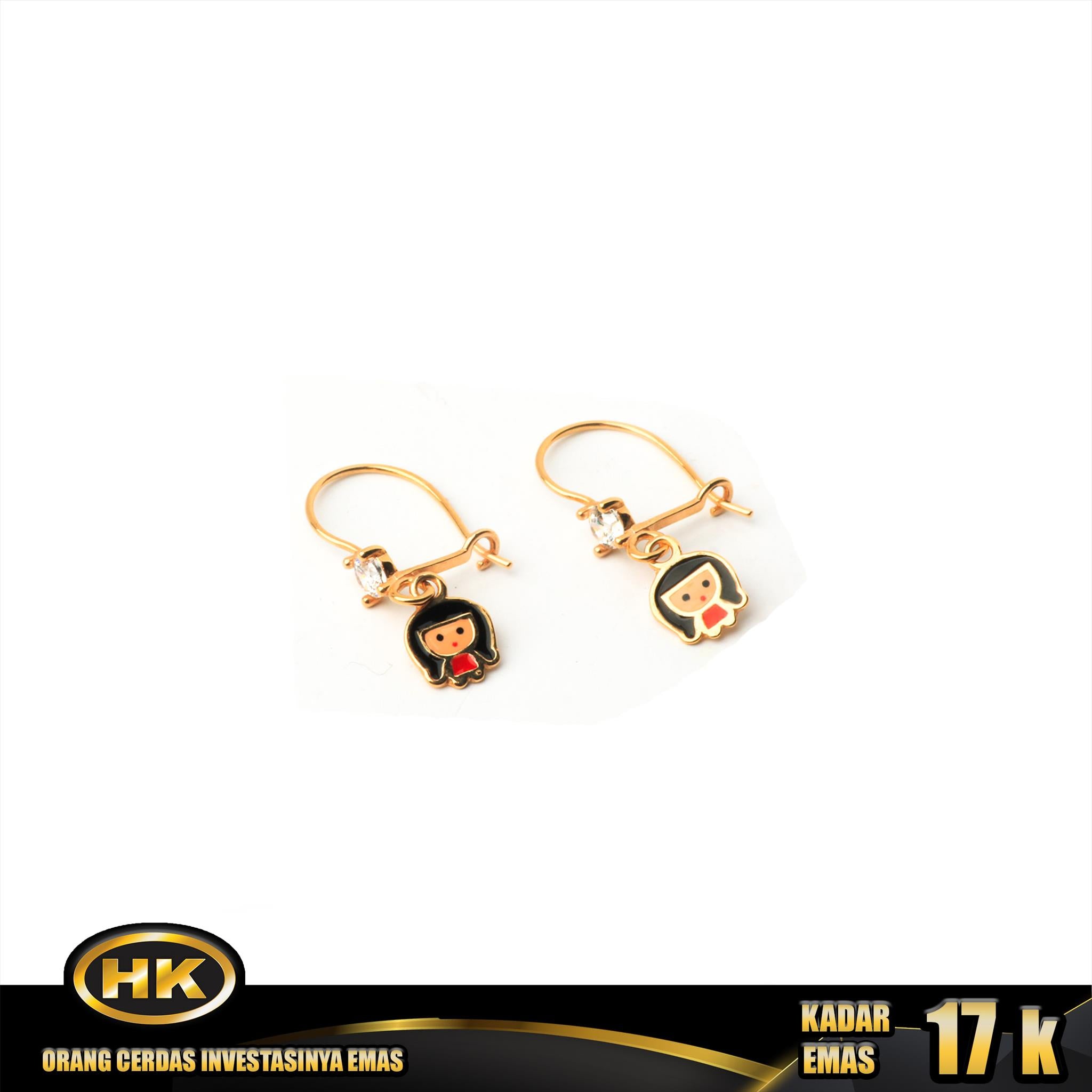 HK MUSTIKA - ANTING EMAS 17K - Type 137