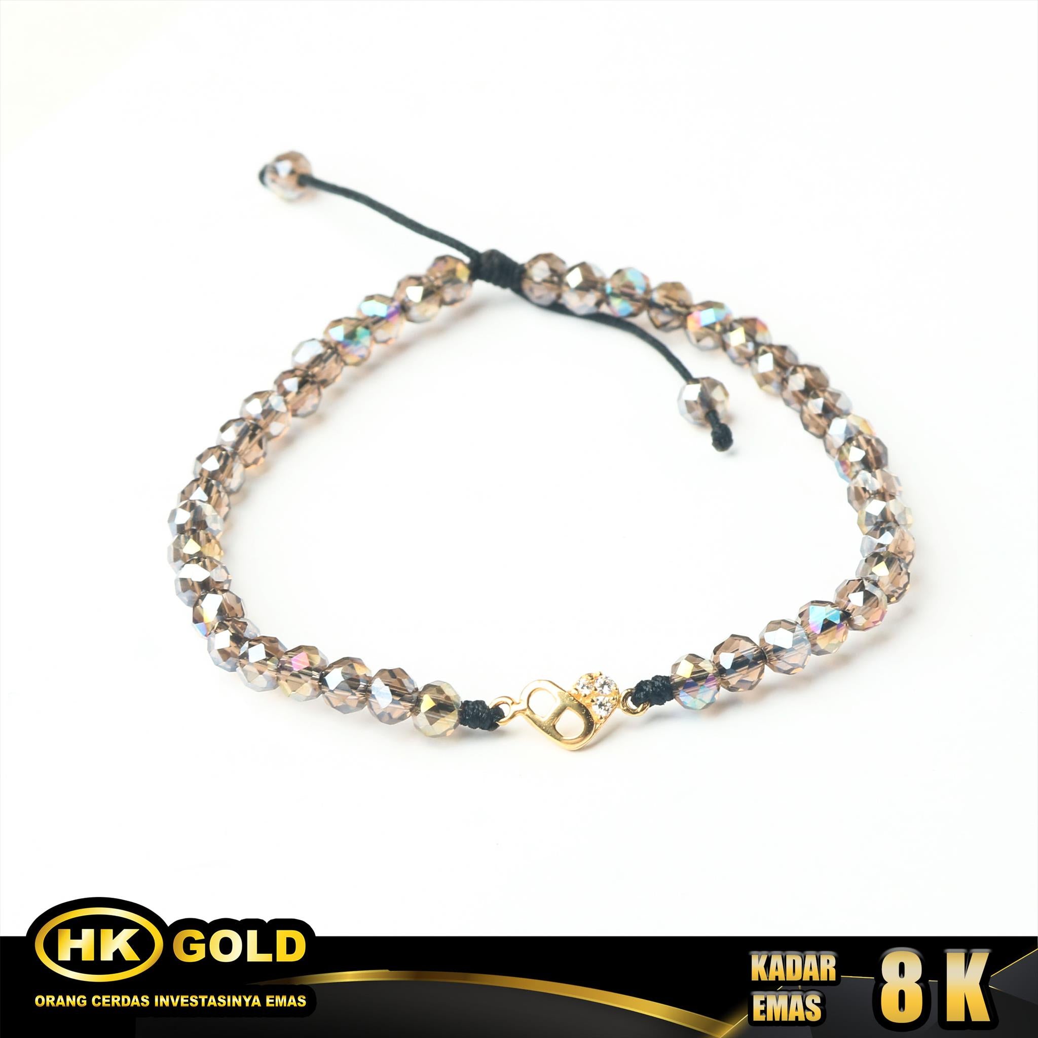HK MUSTIKA GOLD - GELANG EMAS 8K - TYPE 1304 GODIVA