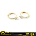 Anting Emas 8KJepit Wanita Type 341 HK GOLD