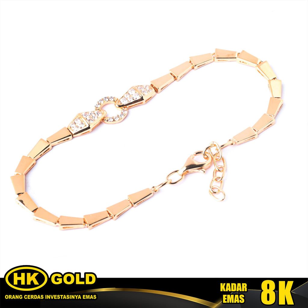 Gelang Emas 8K Bracelet Wanita Type 2404 HK GOLD