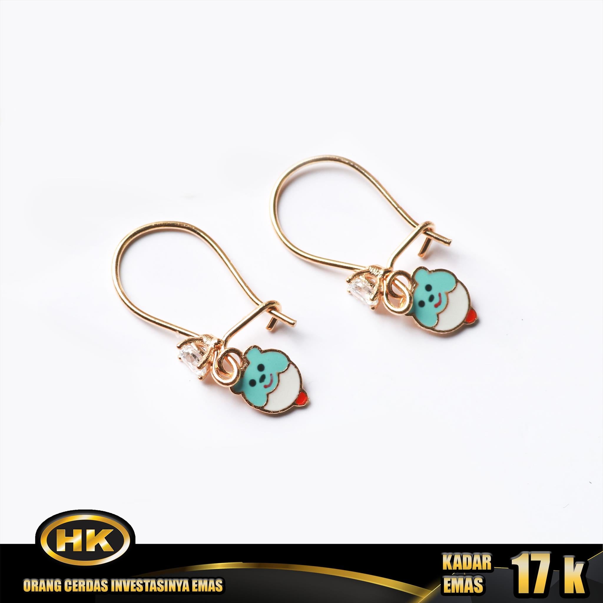 HK Mustika Gold - Anting Emas 17K - Type 127 ANAK