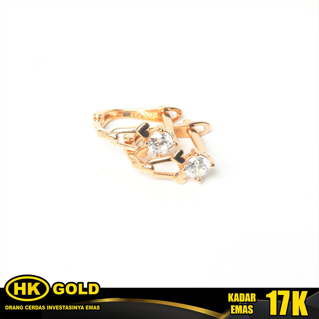 Anting Emas 17K Type 207 HK GOLD
