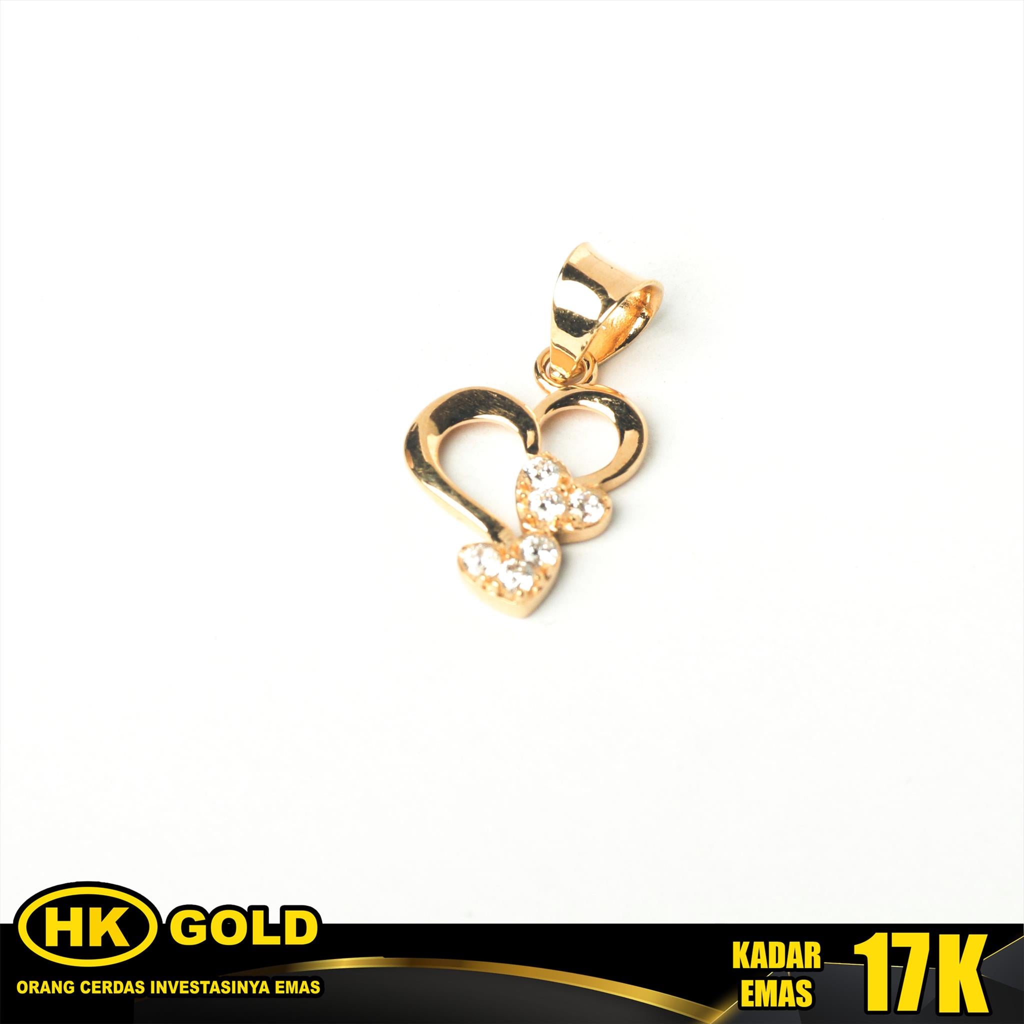 Liontin Emas 17K Pendant Wanita Type 233 HK GOLD