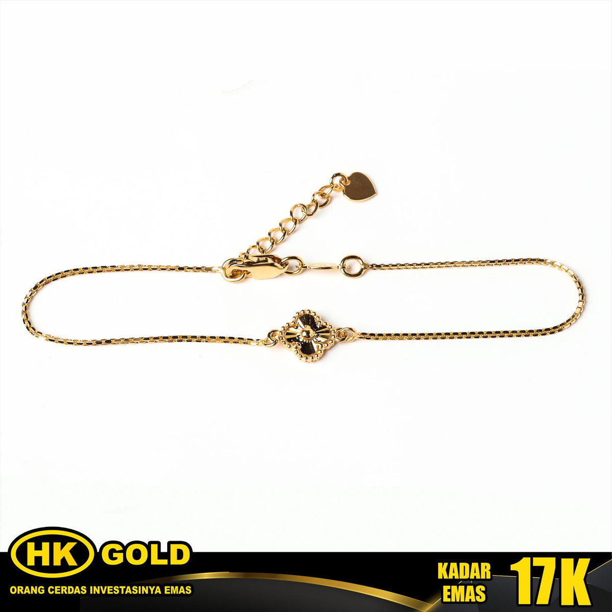 Gelang Emas 17K Bracelet Wanita Type 1314 HK GOLD