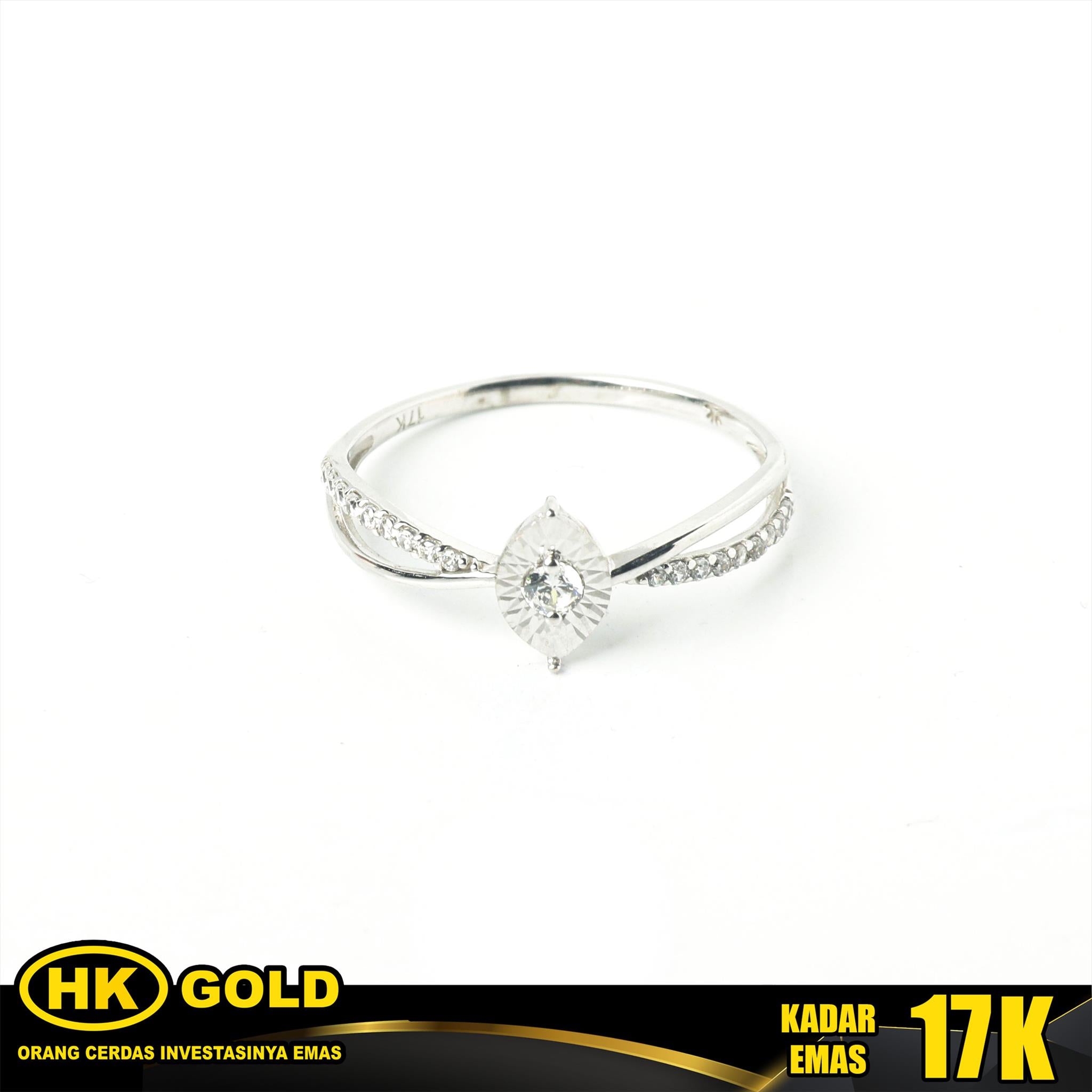 Cincin Emas 17K Type 932 HK GOLD