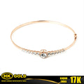 Gelang Emas 17K Bangle Wanita Type 1186 HK GOLD