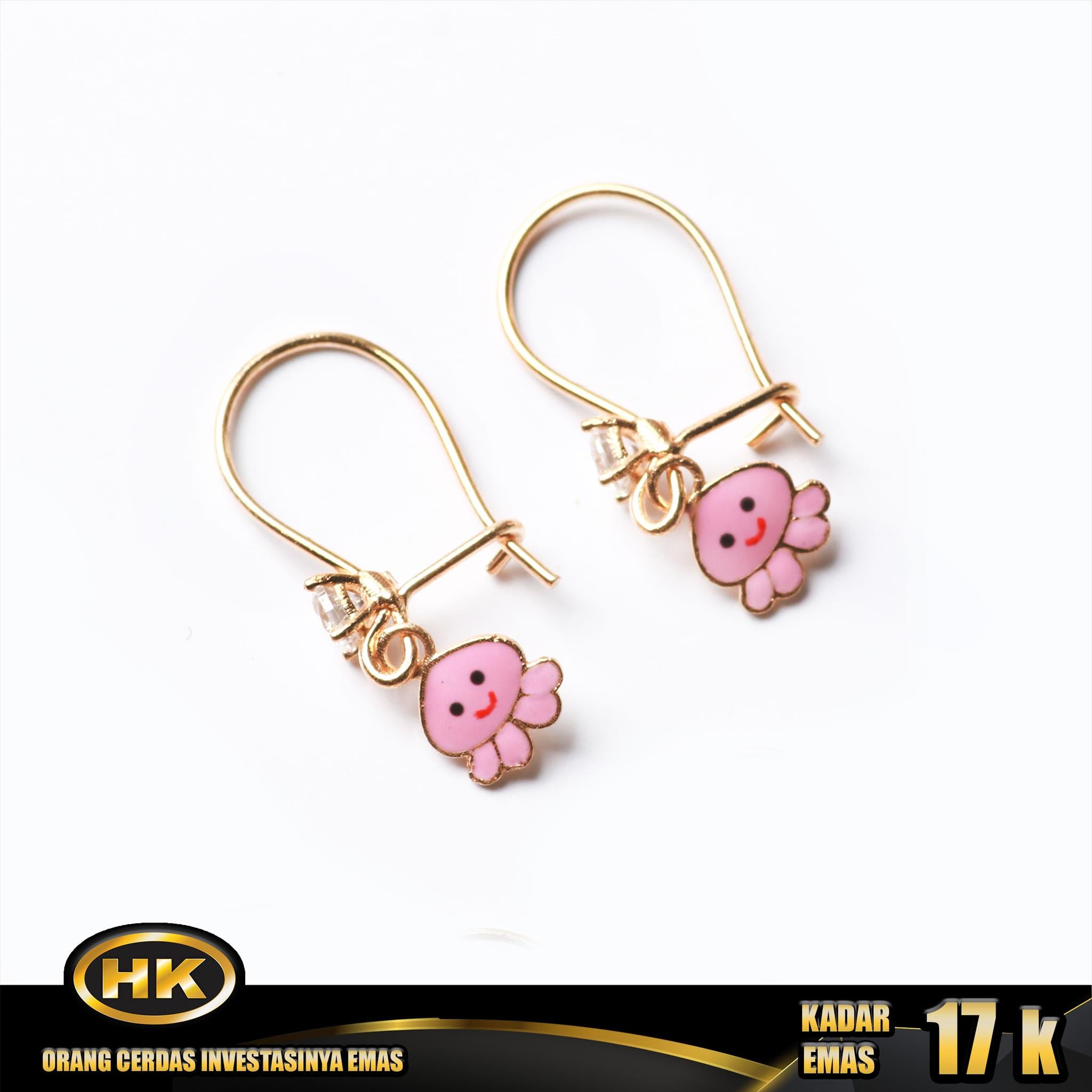 HK Mustika Gold - Anting Emas 17K - Type 127 ANAK