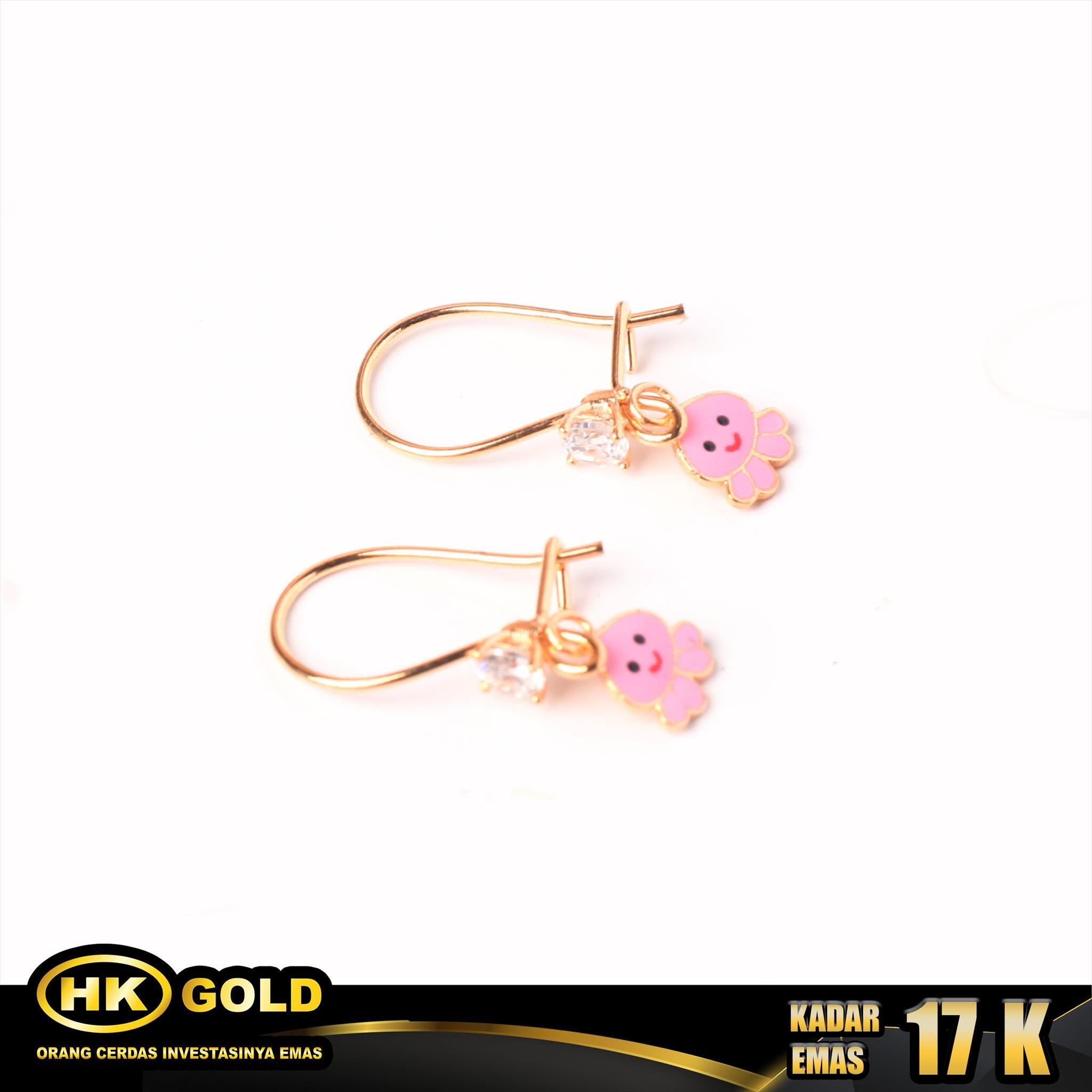 HK MUSTIKA GOLD - ANTING EMAS 17K - TYPE 165 ANAK