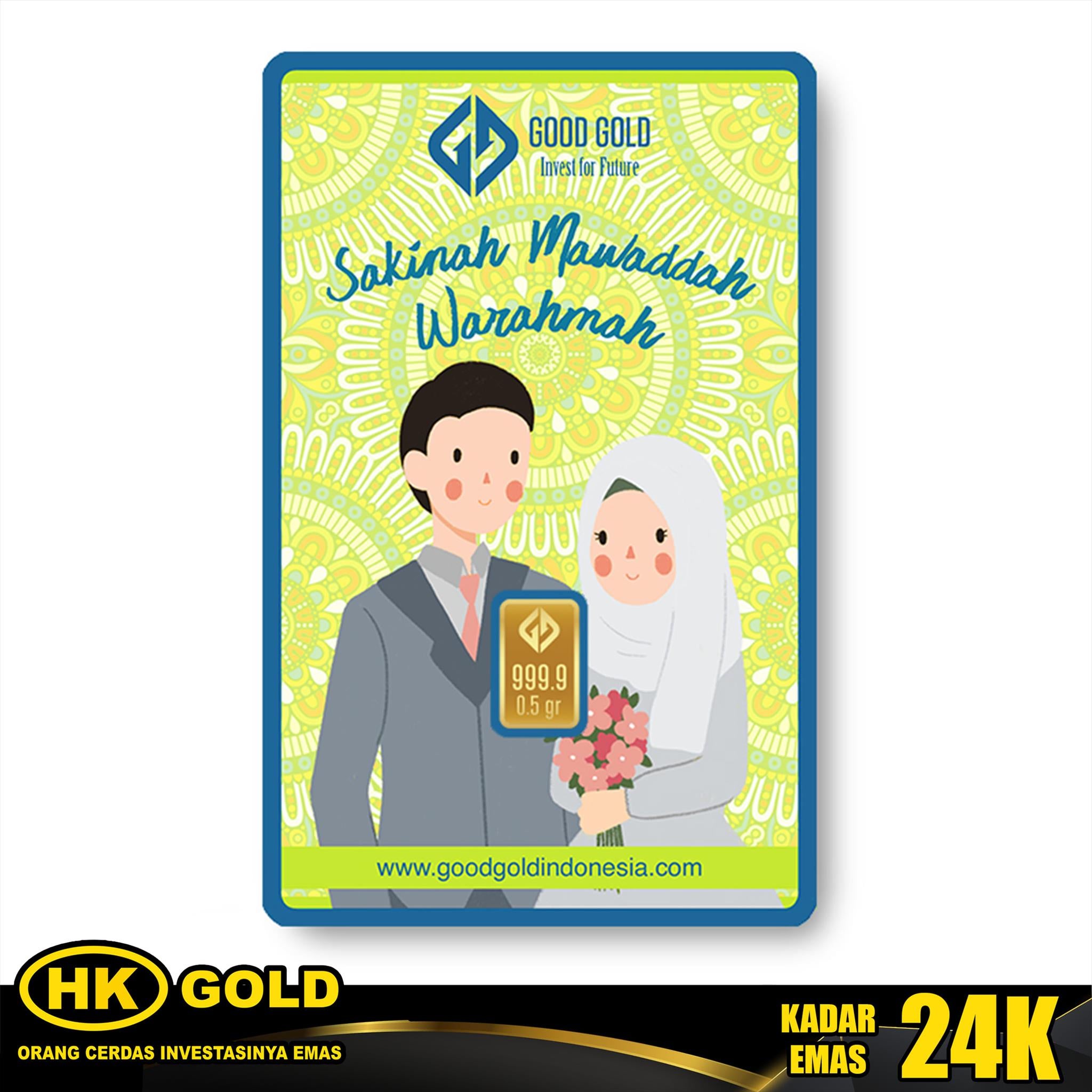 Logam Mulia 24K GGI 0.500 GRAM HK GOLD