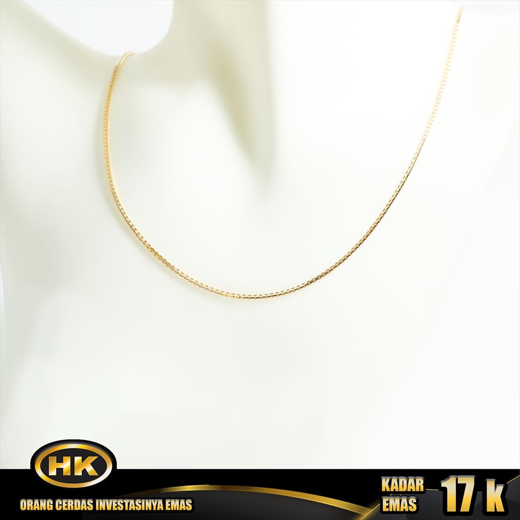 HK Mustika Gold - Kalung Emas 17K - Anak Italy Santa