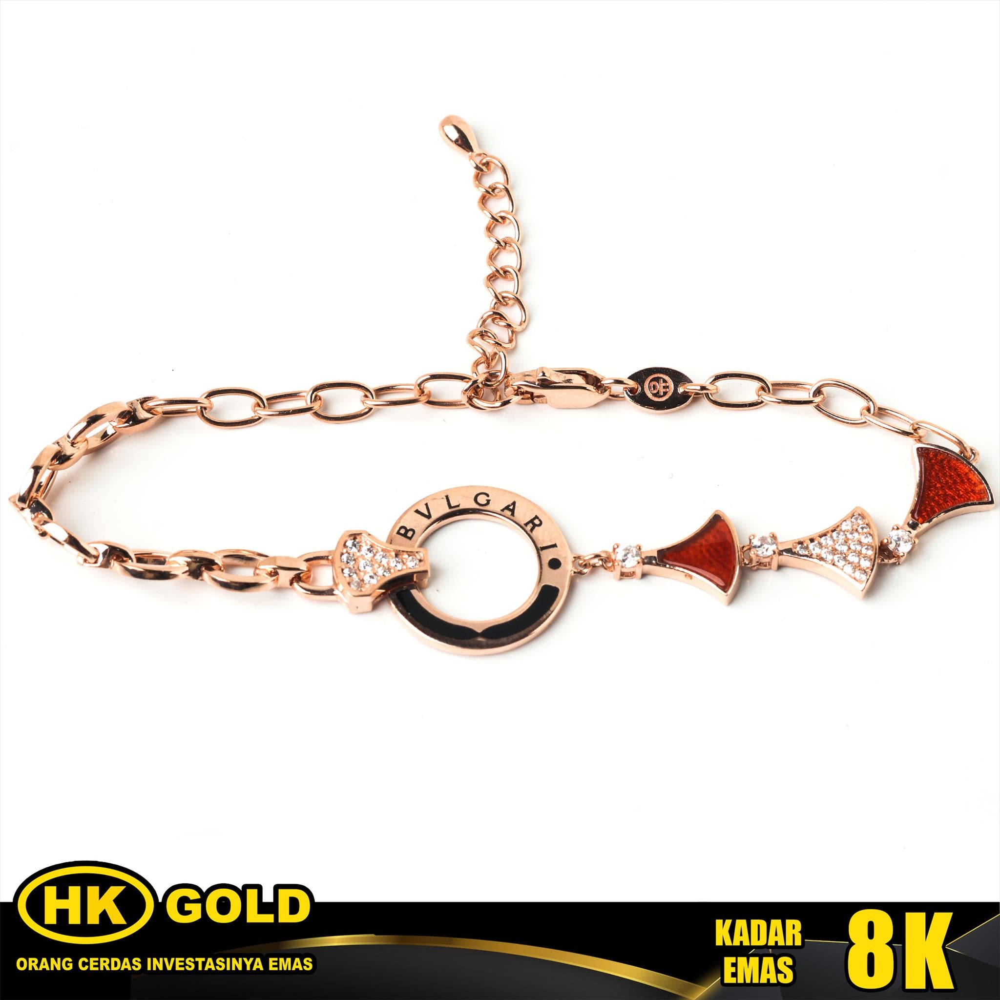 Gelang Emas 8K Bracelet Wanita Type 2437 HK GOLD