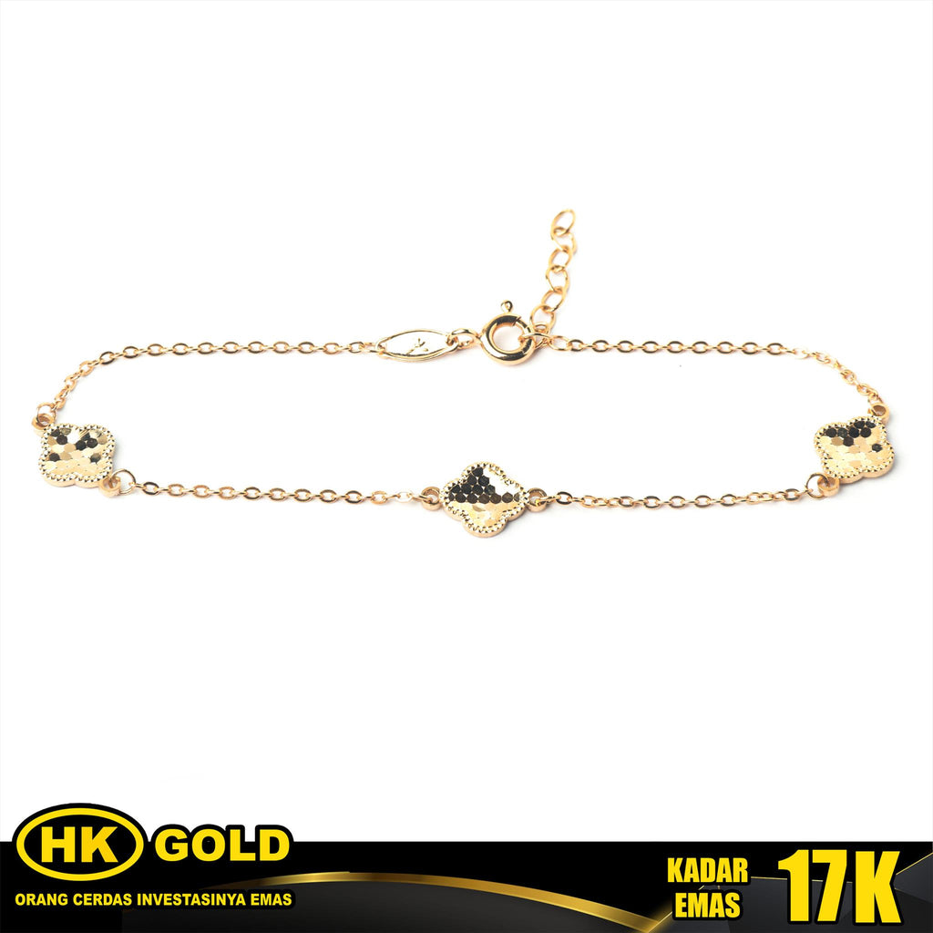 Gelang Emas 17K Bracelet Wanita Type 1210 HK GOLD