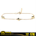 Gelang Emas 17K Bracelet Wanita Type 1210 HK GOLD