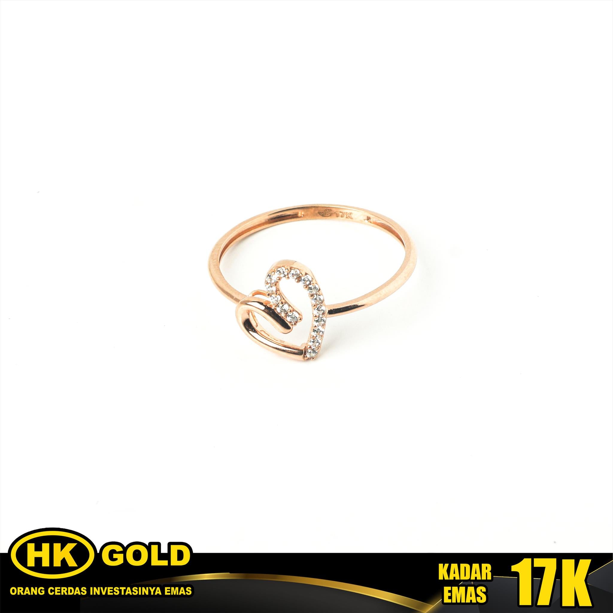 Cincin Emas 17K Wanita Type 1032 HK GOLD