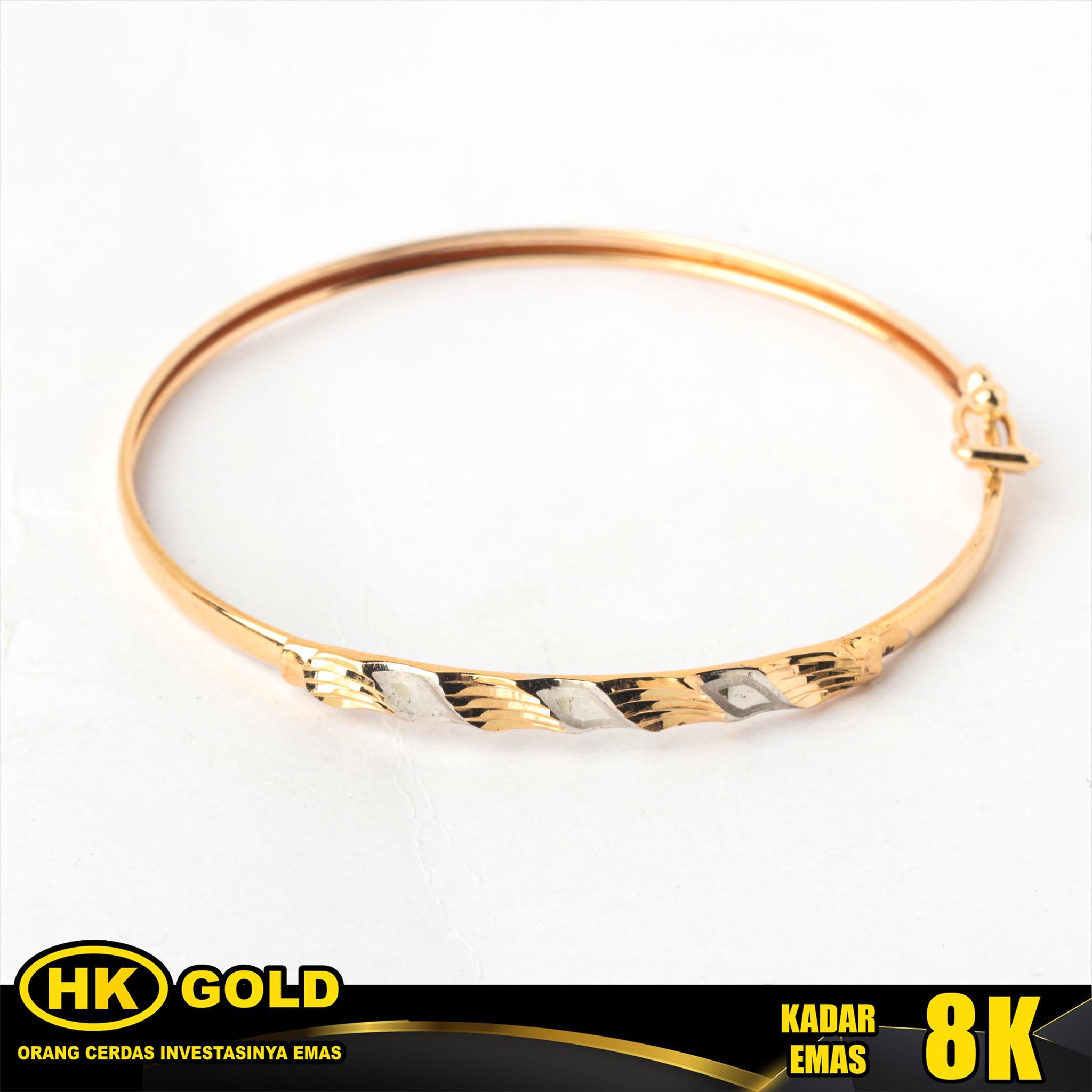 Gelang Emas 8K Bangle Anak Type 2414 HK GOLD