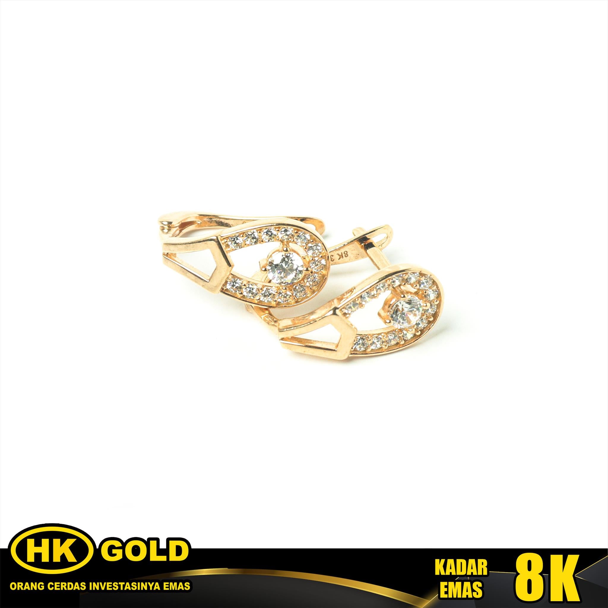 Anting Emas 8K Type 317 HK GOLD