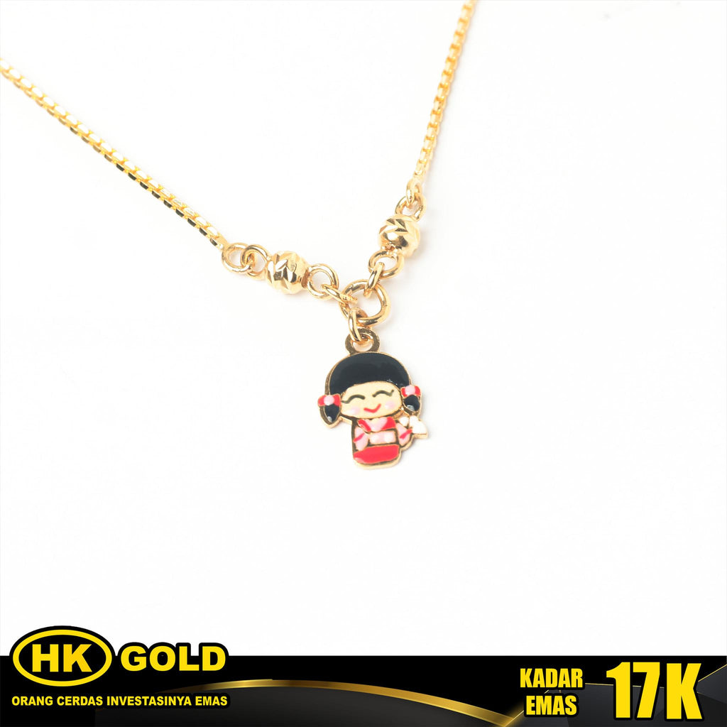 Kalung Emas 17K Type 617 Anak HK GOLD